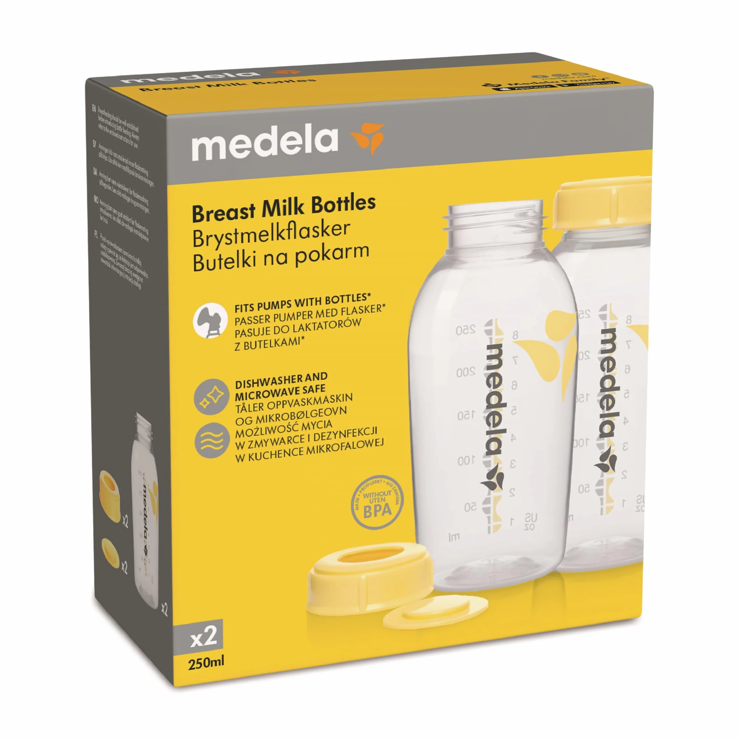 Medela 008.0137 butelka z przyssawką, wielokolorowa