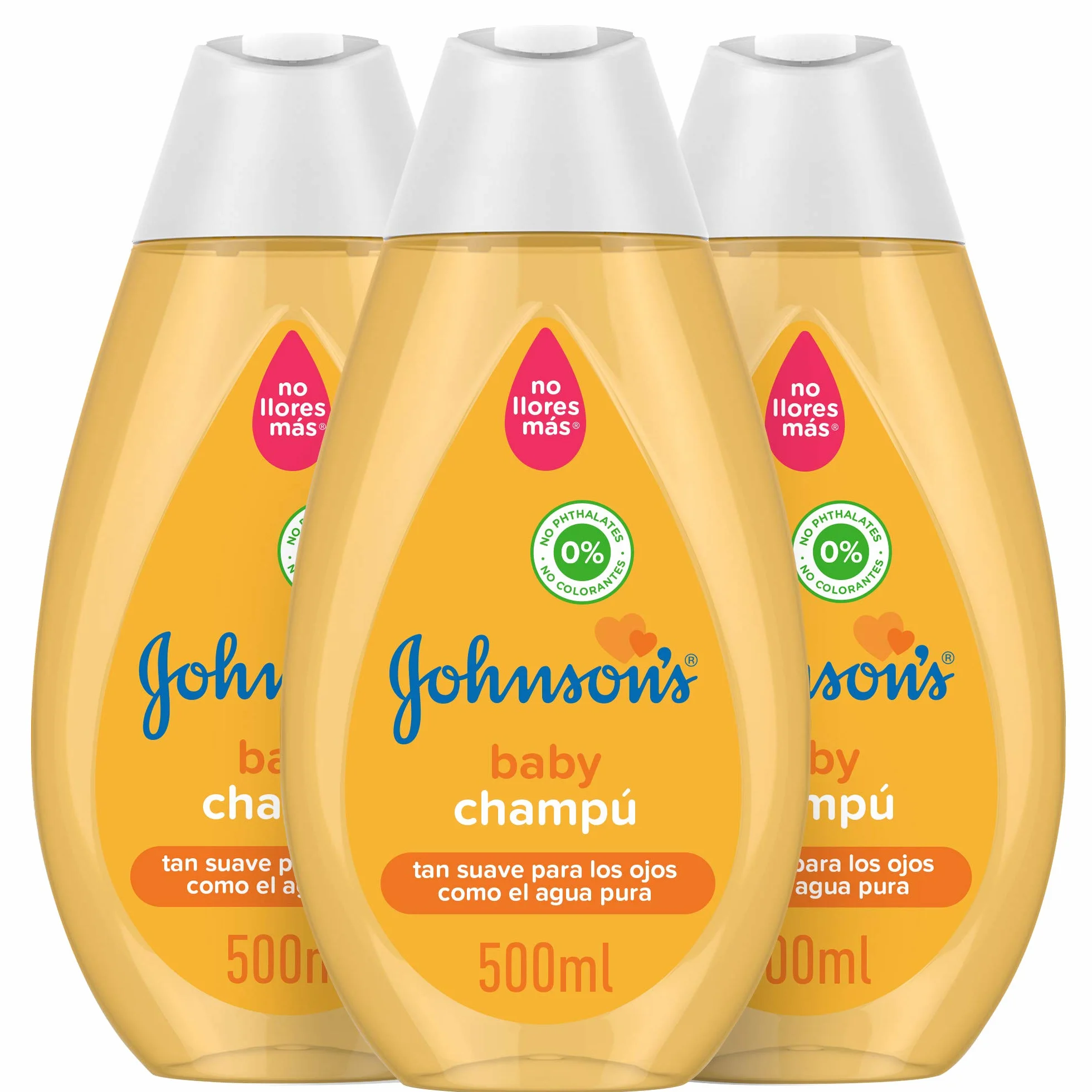 Johnson's Baby Klasyczny szampon, miękkie, lśniące i nawilżone włosy - 3 x 500 ml