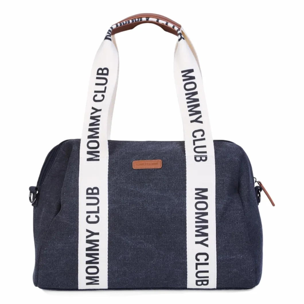 CHILDHOME, Torba na pieluchy dla niemowląt, torba Mommy Bag, materac do przewijania niemowląt w zestawie, wiele miejsc, wiązania do wózka, pasek na ramię, skóra wegańska, 22 l, podpis Mommy Club,