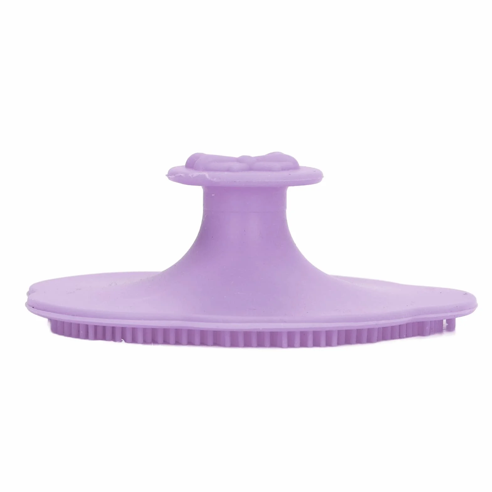 Szczotka do Kąpieli dla Dzieci, Szczotka do Kołyski Oraz Grzebień, Miękka Baby Bath Silicone Brush Set z Cradle Cap Bristle Brush i Pudełko do Przechowywania Idealny dla Noworodków i(Fioletowy)