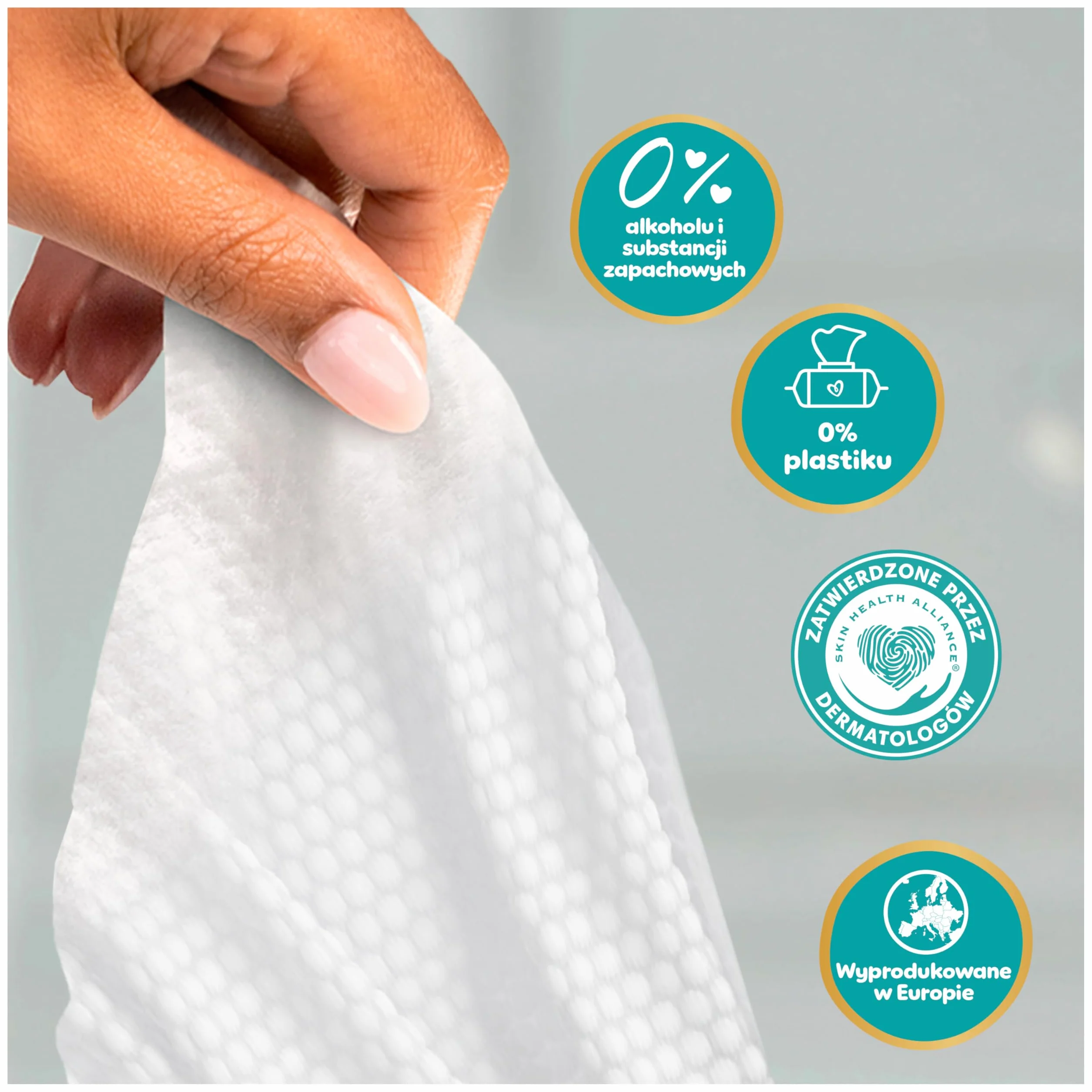 Pampers Aqua Soft Touch Chusteczki Nawilżane Dla Dzieci, 12 Opakowania po 48 Chusteczek = 576 szt., Miękka Faktura i Balsam Składający Się W 99% Z Wody