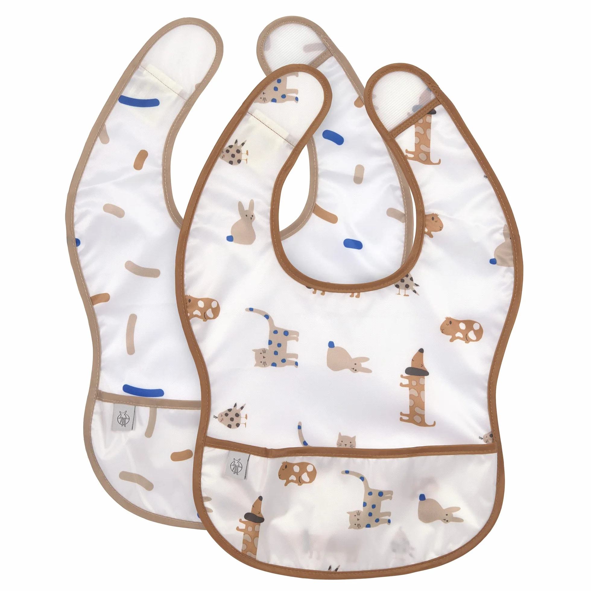 LÄSSIG 2-częściowy zestaw śliniaków Lightweight Bib Royal Blue