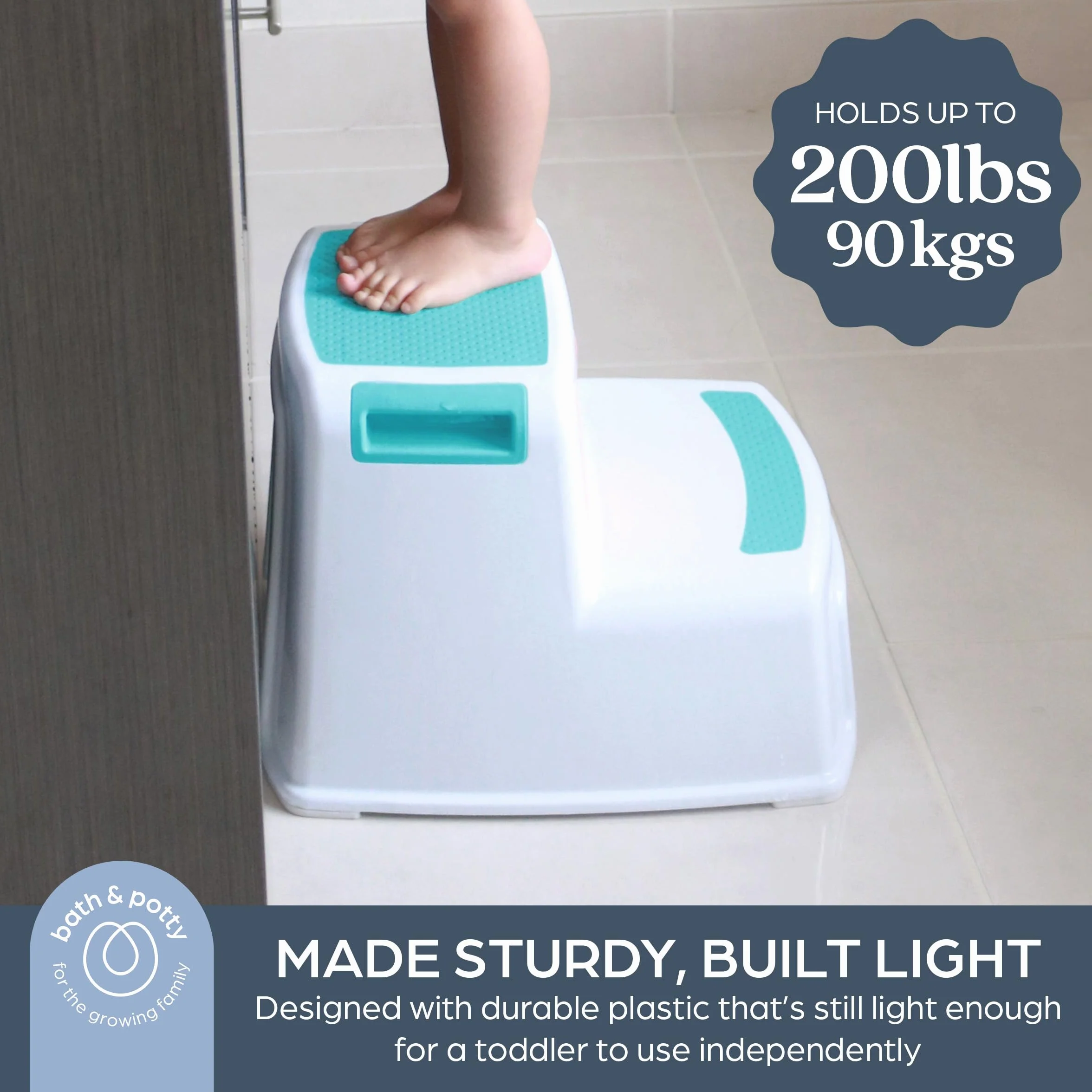Dreambaby Stołek 2-UP - stołek dla małych dzieci - antypoślizgowy - Aqua-Model G685