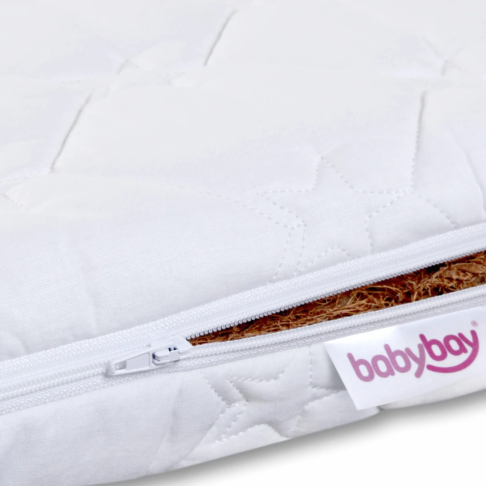 babybay Łóżko pomocnicze materac Natural pasuje do modelu Original, biały
