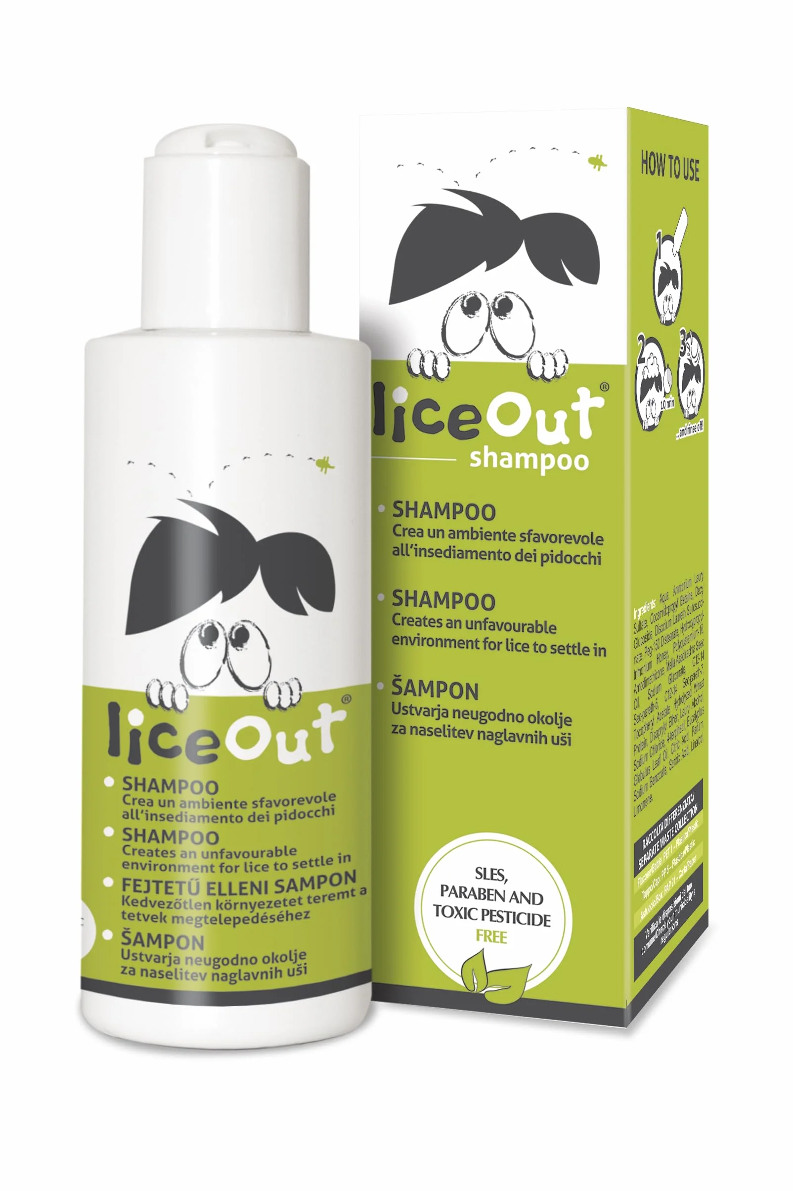 Szampon LICE OUT. Leczenie pediculozy dla dzieci, eliminuje wszy i zapobiega rozwojowi jaj. 125 ml