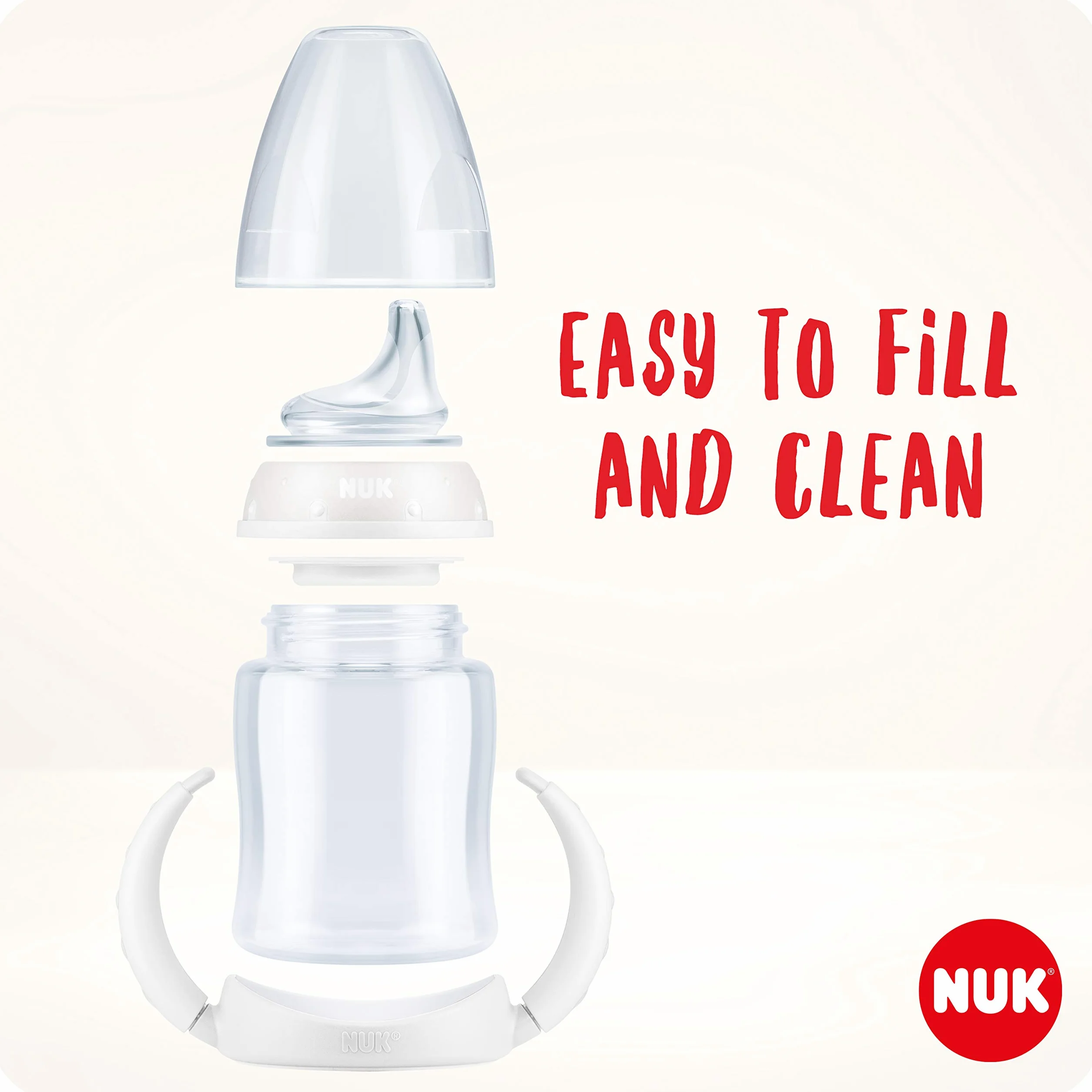 Kubek niekapek NUK First Choice | Wiek: od 6 do 18 miesiąca | 150 ml | Uchwyty i ortodontyczny silikonowy dziobek | Szczelna konstrukcja | System antykolkowy |Nie zawiera bisfenolu A | Zielony