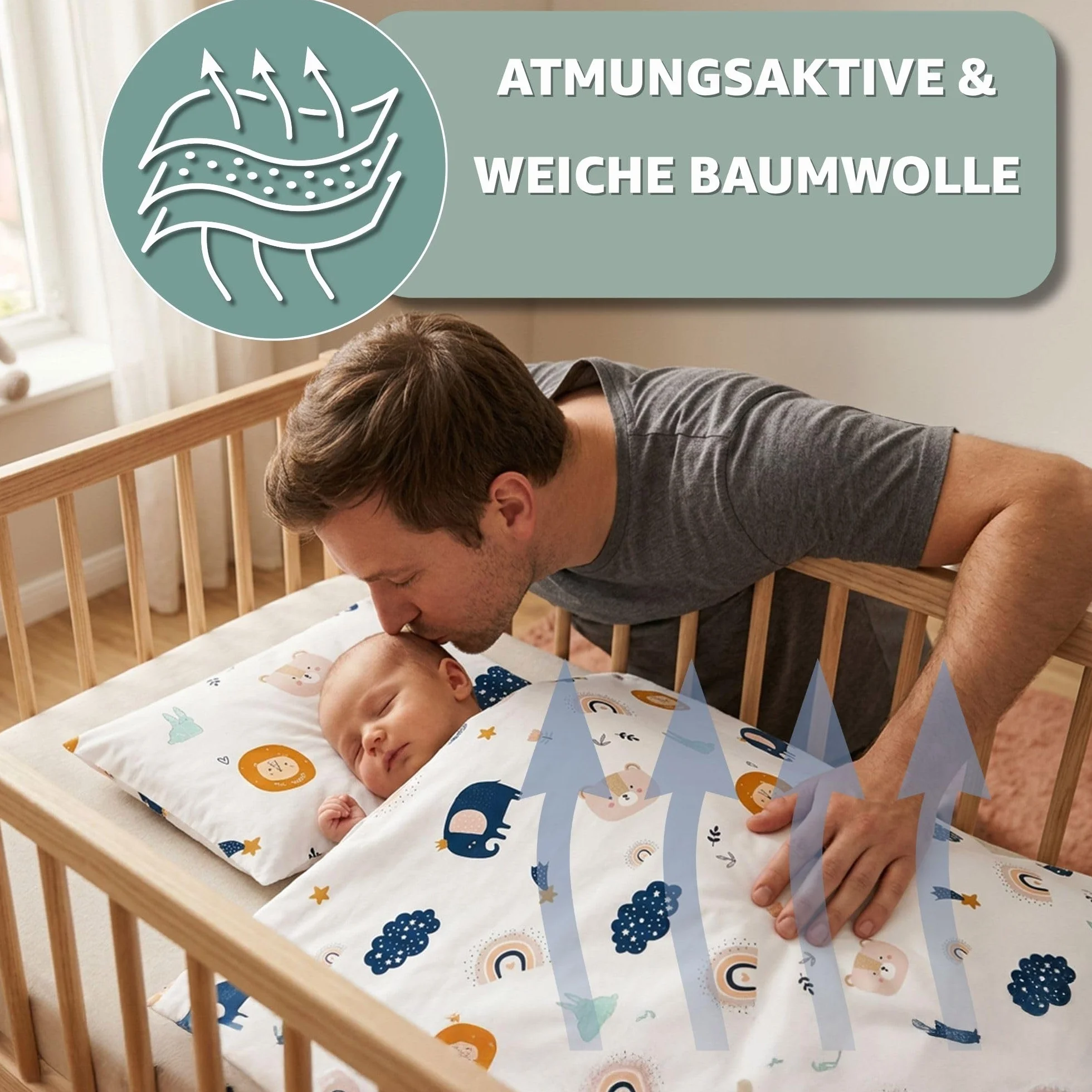 Pościel 100x135 dziecięca bawełniana - pościel dziecięca chłopięce komplety pościeli dla dziewczynek poszewka na kołdrę 100 x 135 cm poszewka 40x60 beżowa z białymi gwiazdkami