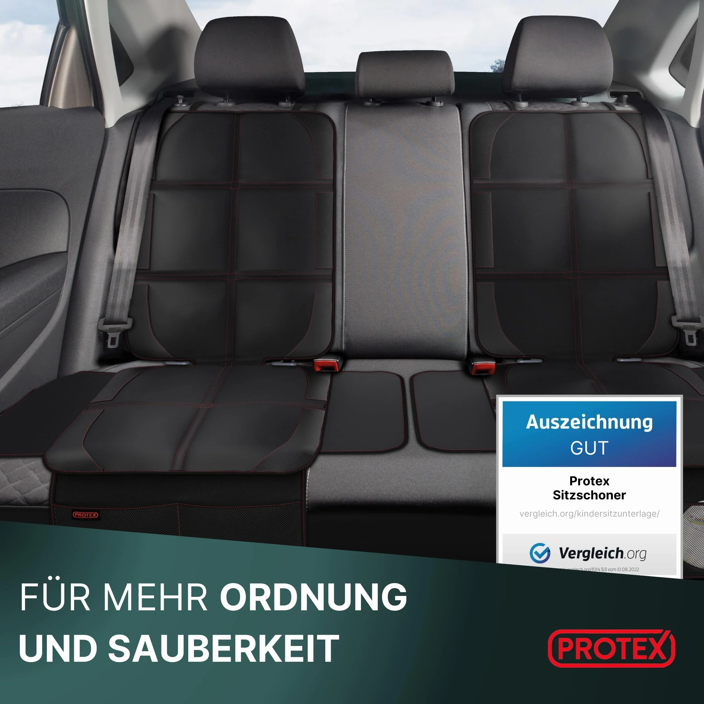PROTEX Podkładka pod fotelik dziecięcy antypoślizgowa wodoodporna 600D ISOFIX rozmiar L