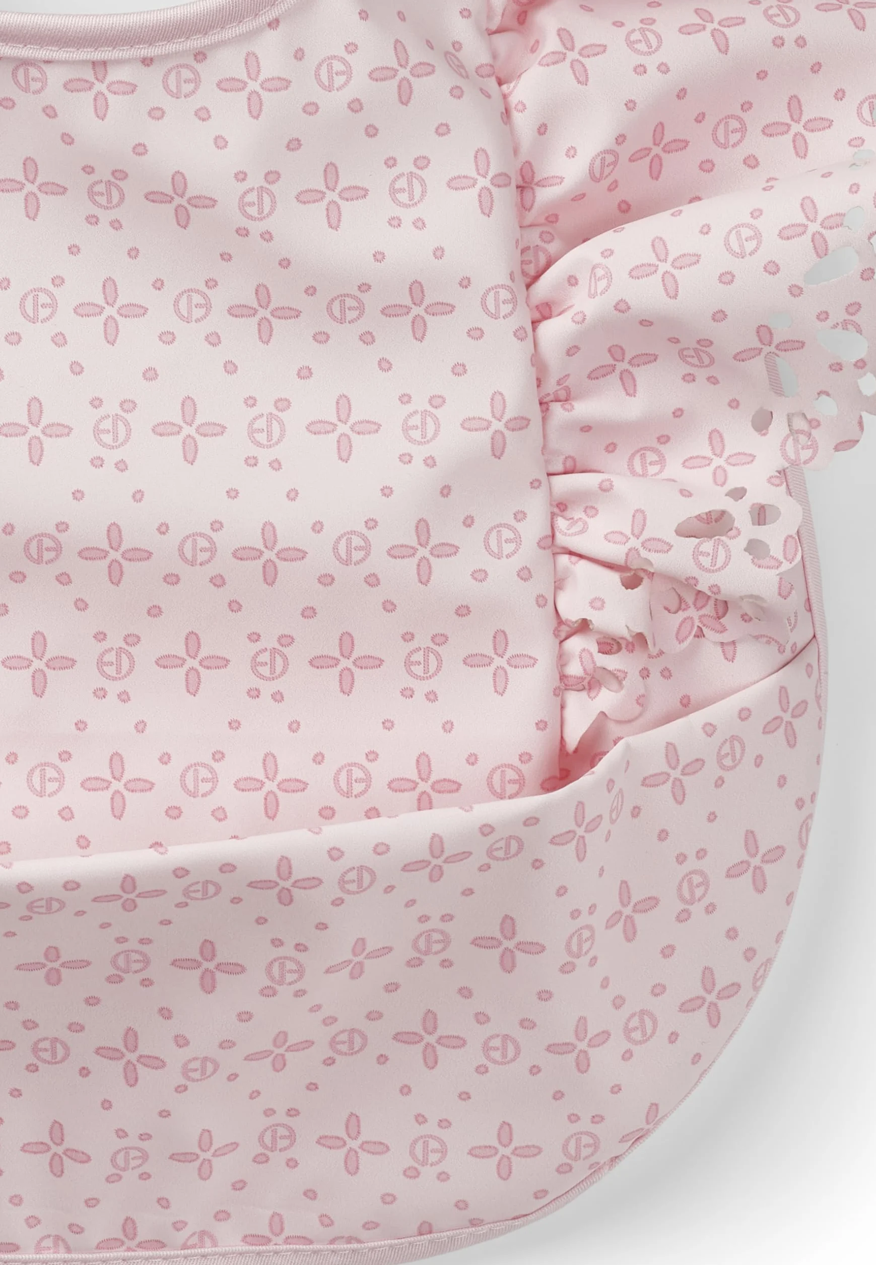 Elodie Details Miękki wodoodporny śliniak dla niemowląt - skandynawski design - English Embroidery Pink