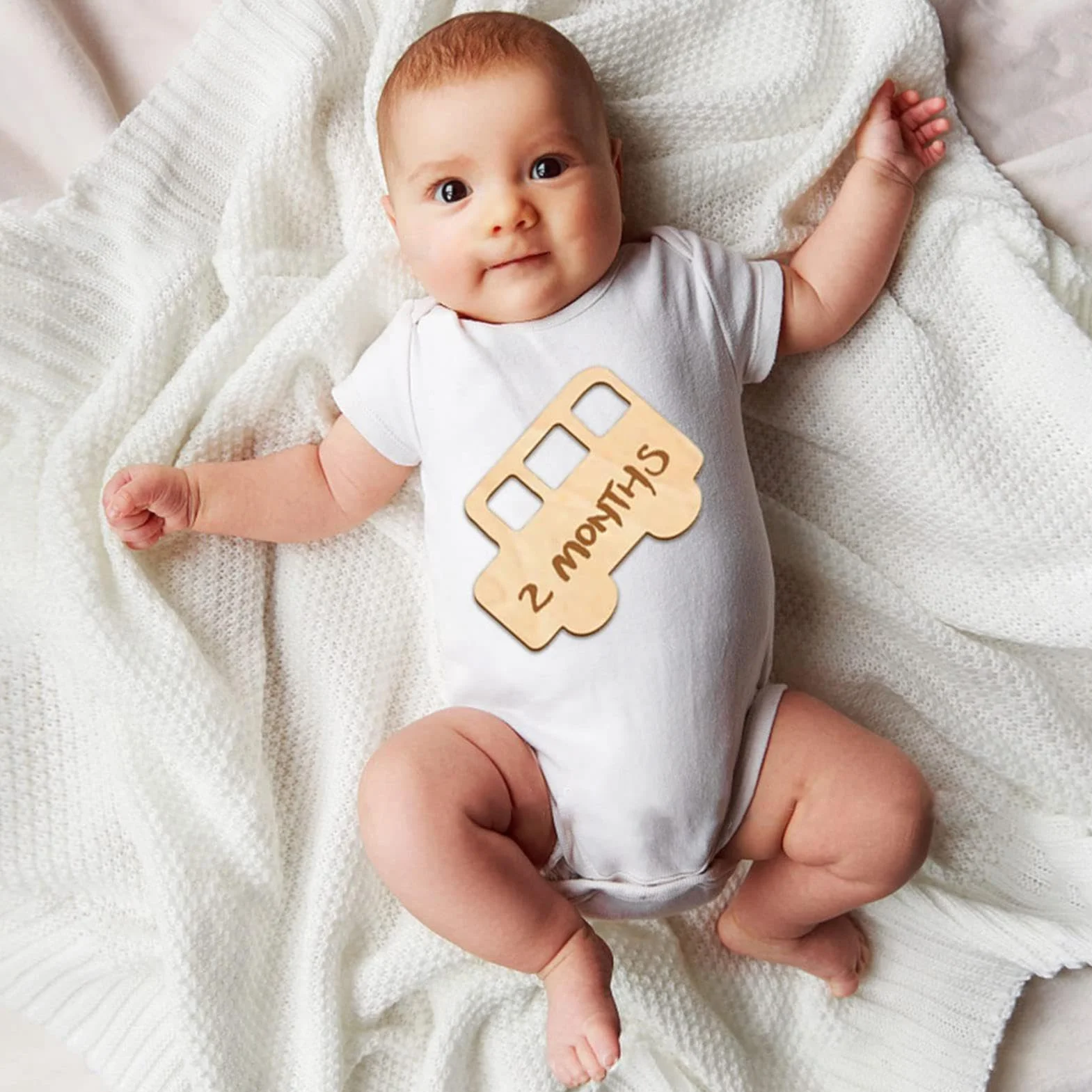 Baby Birth Announcement Sign | Baby Milestones Markers | 14X Baby Growth Signs | Babies Age Milestones Signs | Babies Photo Milestones Signs | Easy To Use For Baby Photography Or Birth Announcements.