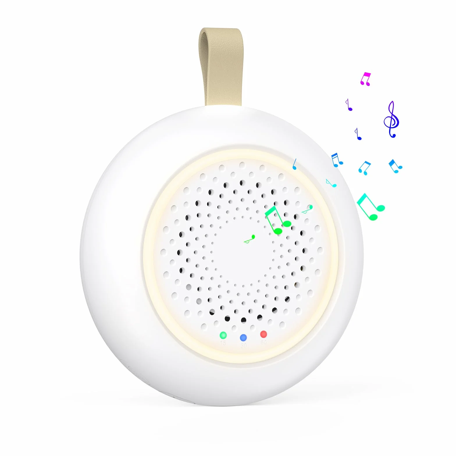 White Noise Machine dla niemowląt 24 dźwięki 3 jasności ciepła biel lampka nocna przenośna ładowana