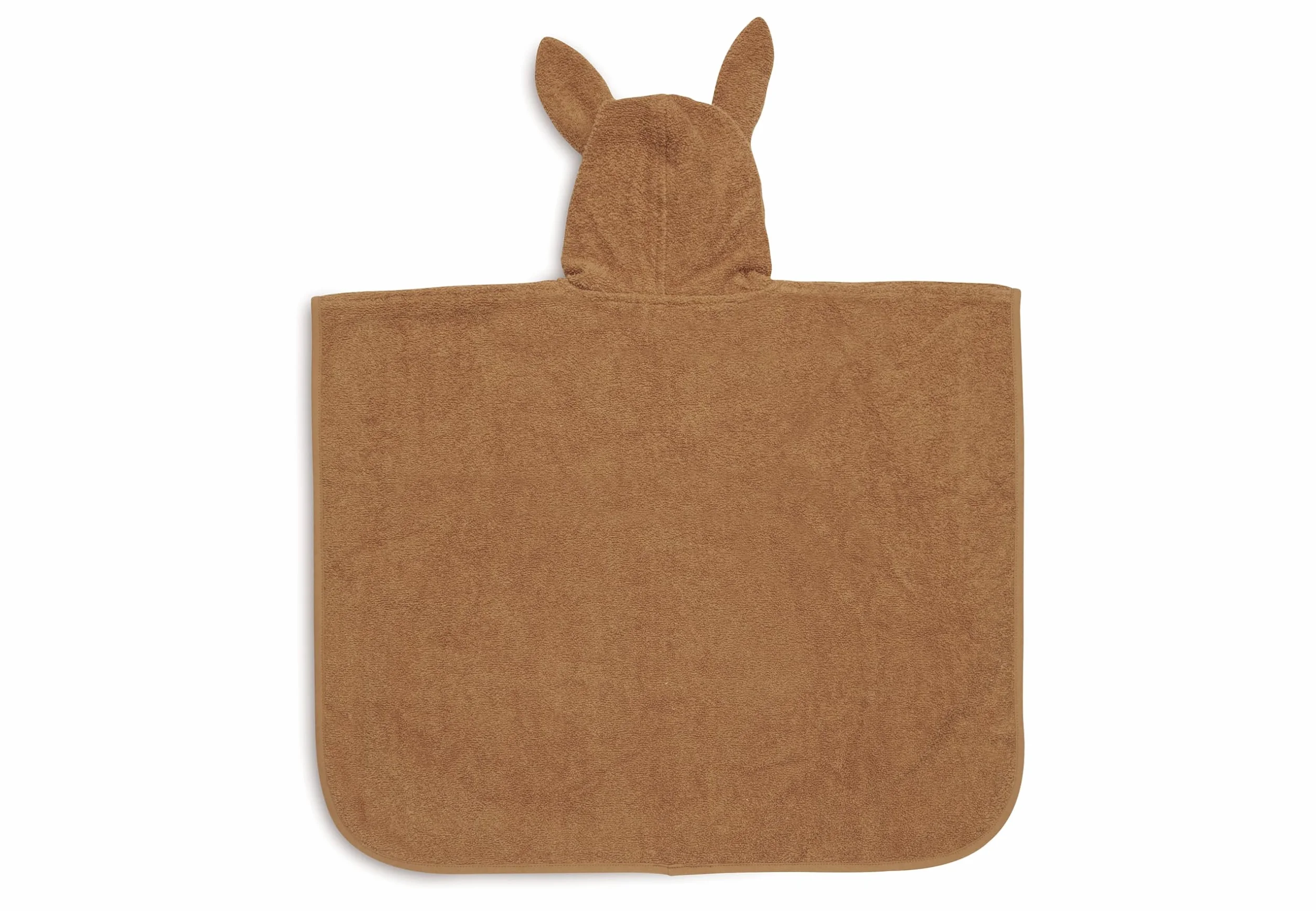 Jollein Ponczo kąpielowe 65 x 62 cm Caramel ręcznik kąpielowy z kapturem ręcznik karmelowy | 533-550-00092