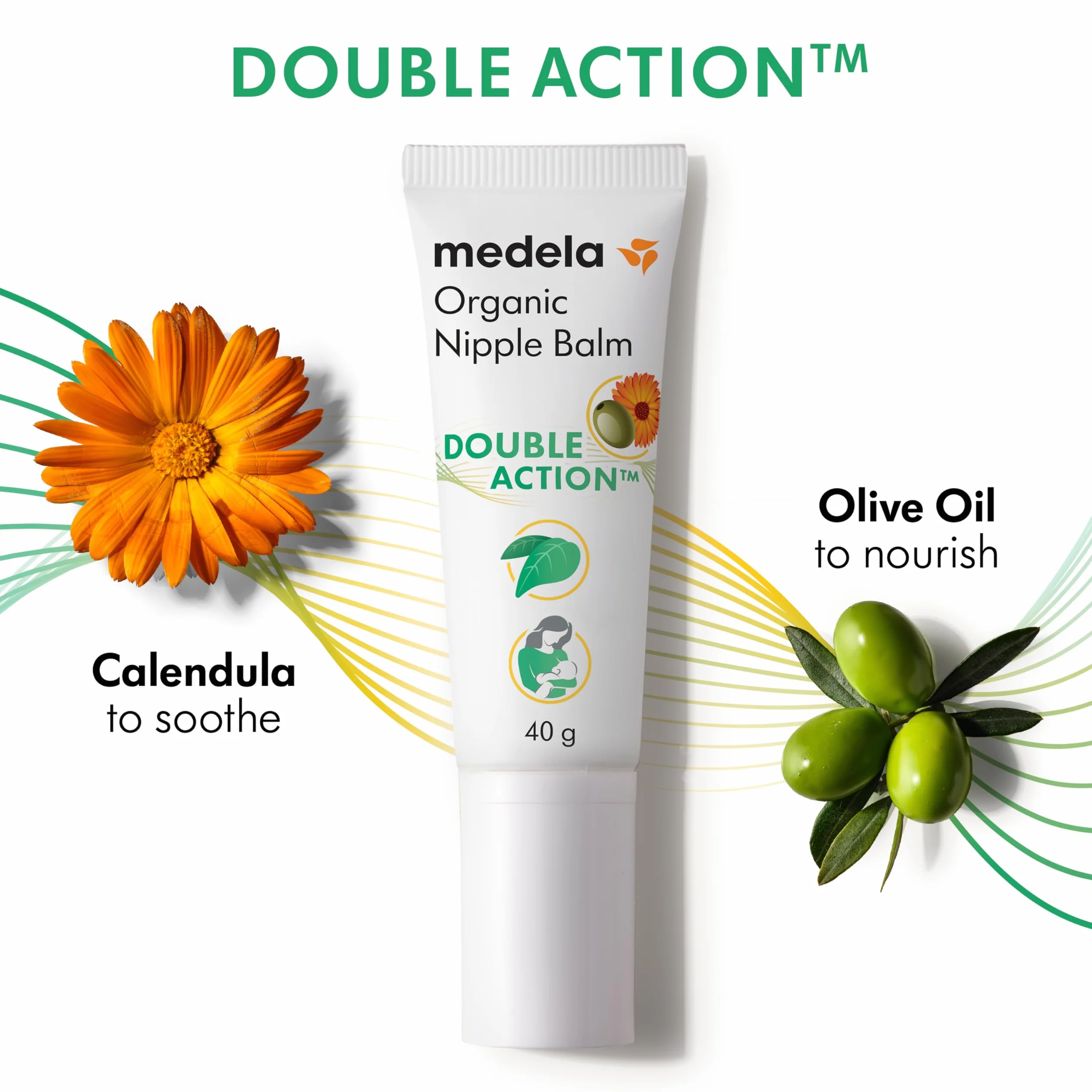 Medela Ekologiczny krem na brodawki piersiowe, kojący i pielęgnujący dla matek karmiących piersią, w 100% naturalny i bezpieczny, szybkie łagodzenie zmęczonych brodawek sutkowych, po porodzie