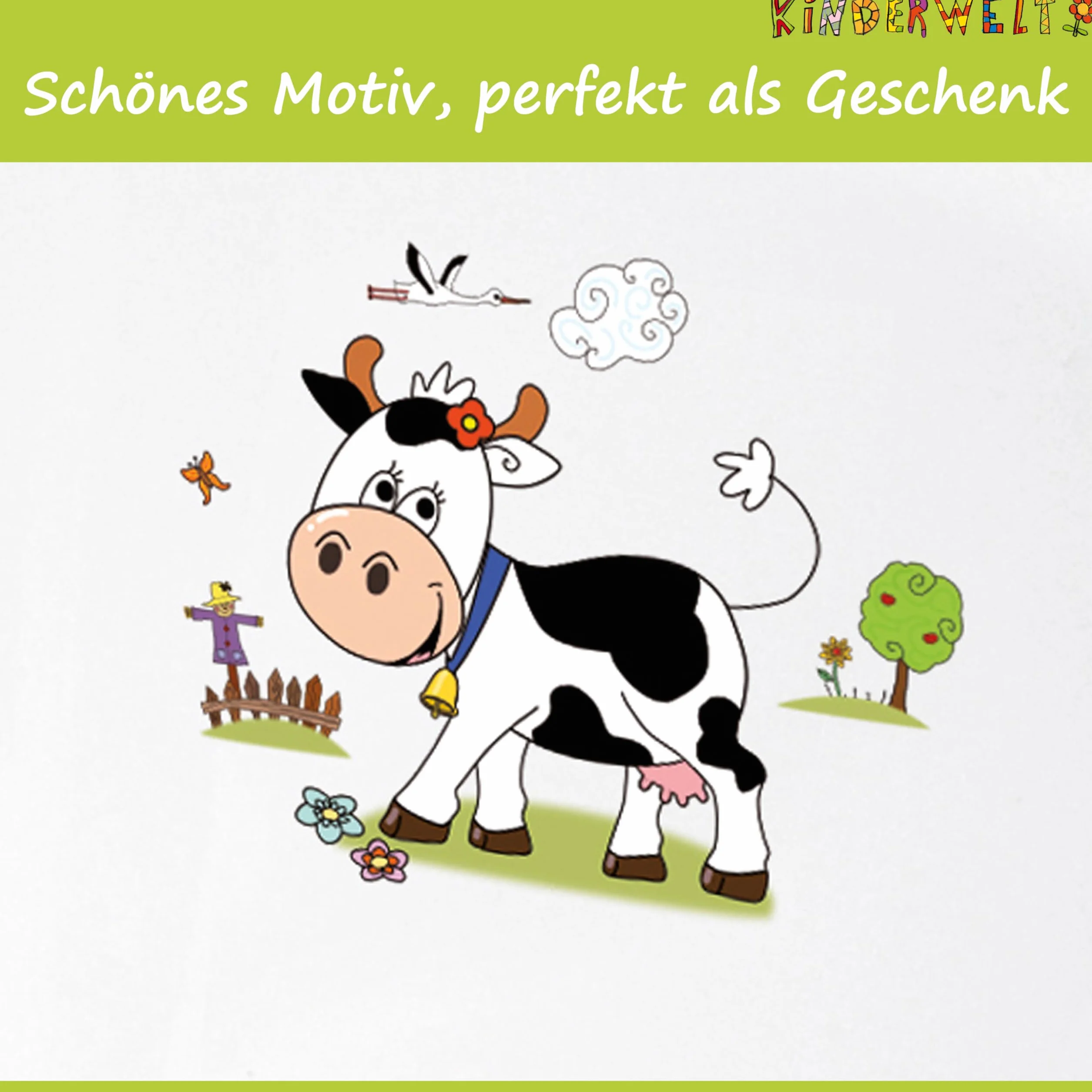 KiNDERWELT Wanna do kąpieli dla niemowląt 100 cm - Wanna do kąpieli dla dzieci z motywem Funny Farm - Bez BPA - Wanna do kąpieli dla niemowląt i noworodków - aqua