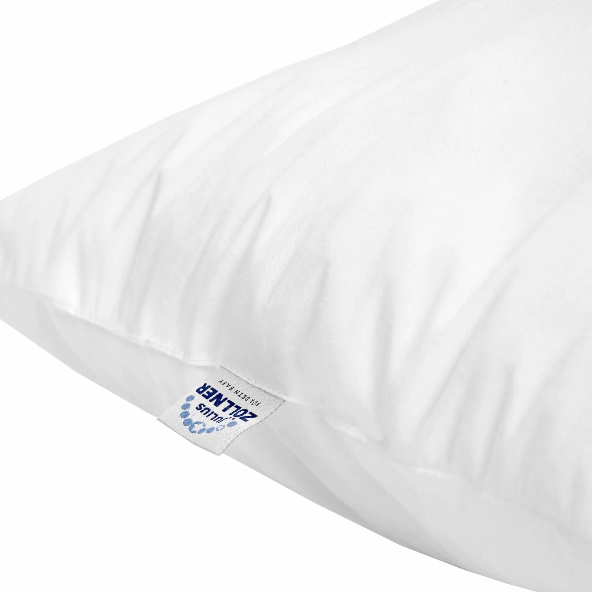 Julius Zöllner® Poduszka Comfort 40 x 80 – poduszka dziecięca zapewnia zdrowy sen – można prać w temperaturze 60°C i Öko-Tex Standard 100 – Made in Germany, biała