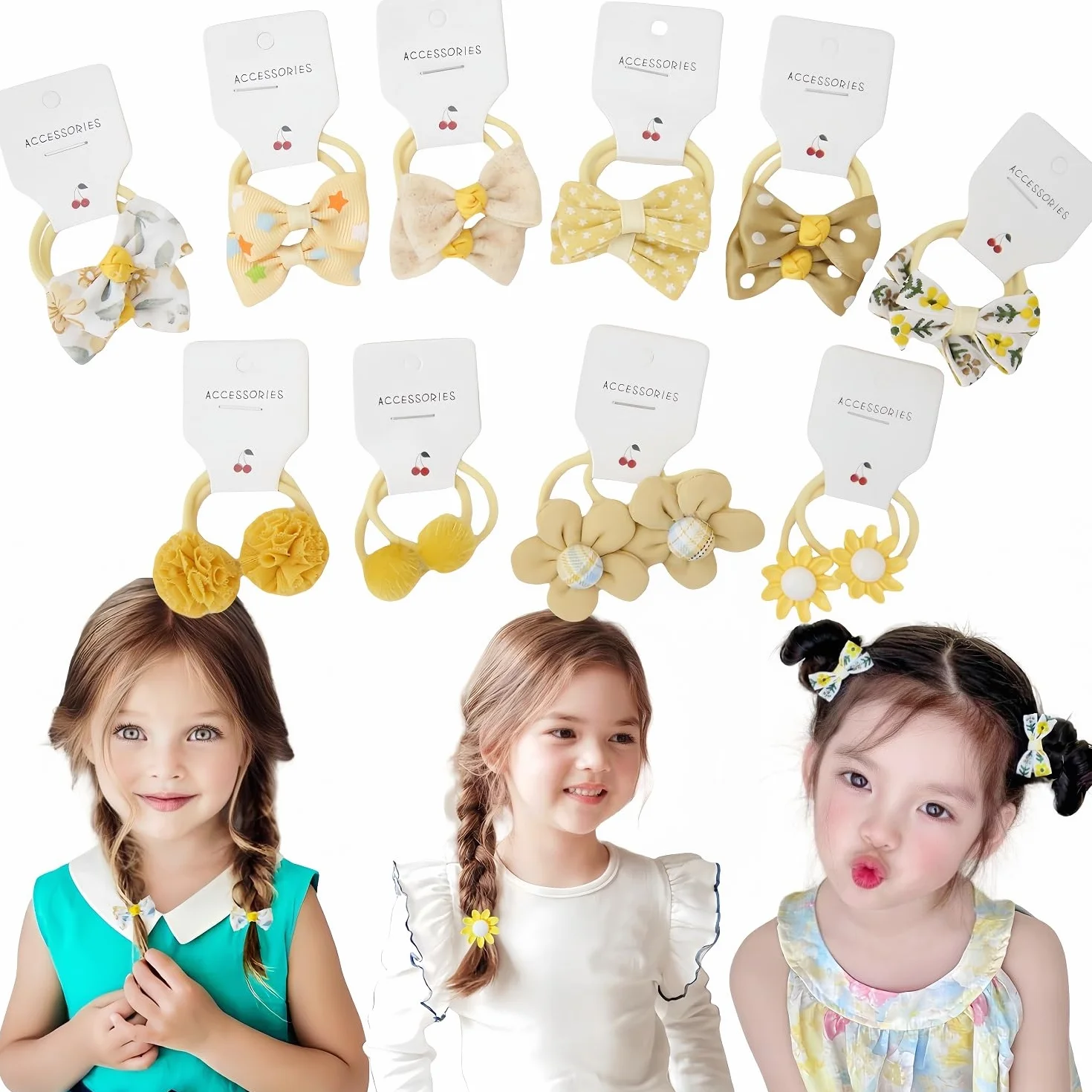 20 sztuk gumek do włosów dla niemowląt, gumki do włosów dla dziewczynek, 3,5 cm, gumka do włosów, elastyczna opaska na czoło, koński ogon, akcesoria do włosów dla dziewczynek, dzieci, małych dzieci