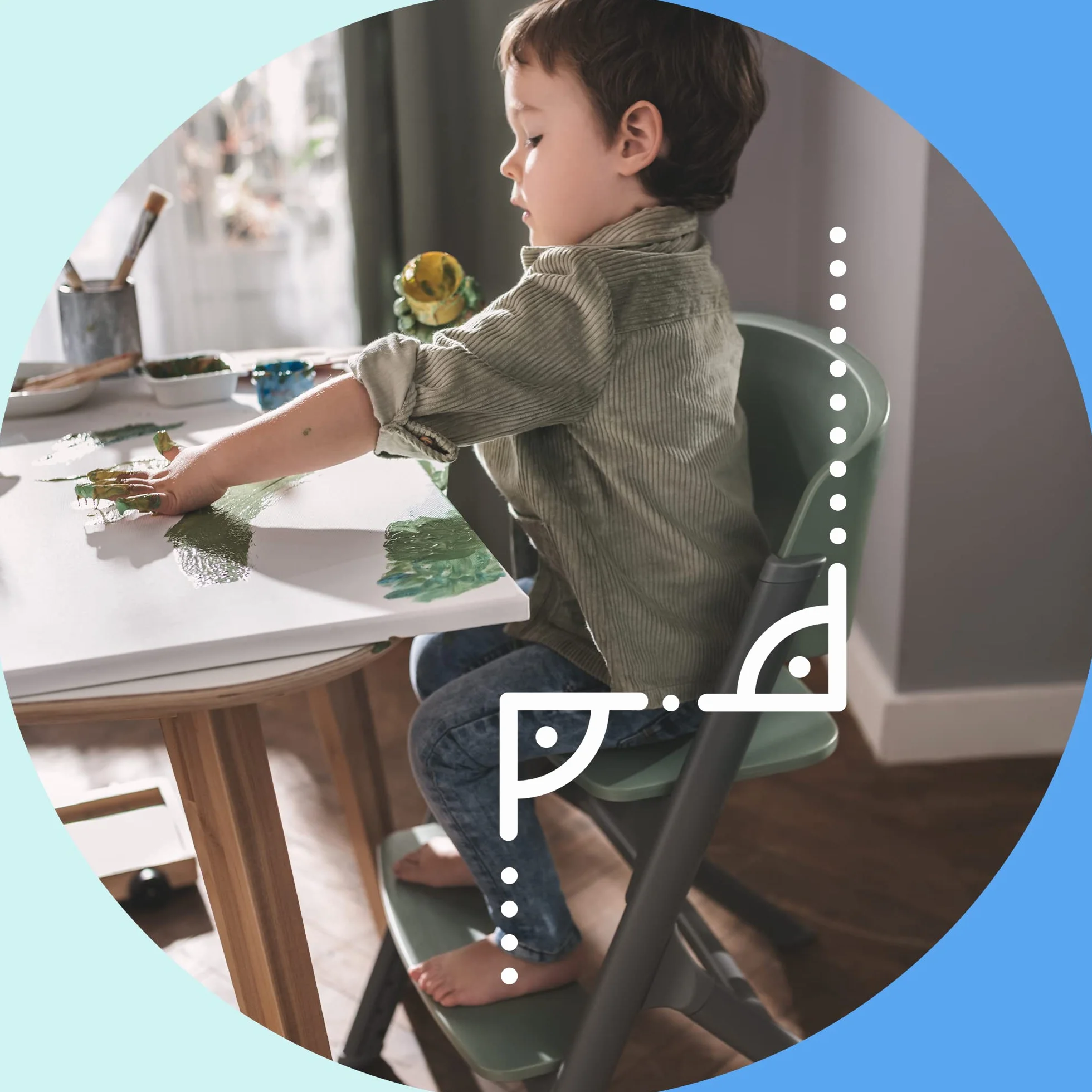 Kinderkraft Krzesełko do karmienia LIVY i Bujaczek CALMEE, Krzesło dla całej rodziny, Od urodzenia do 110 kg, Regulowane, Zdejmowana tacka, Ergonomiczne oparcie, Minimalistyczny design, Drewnopodobny