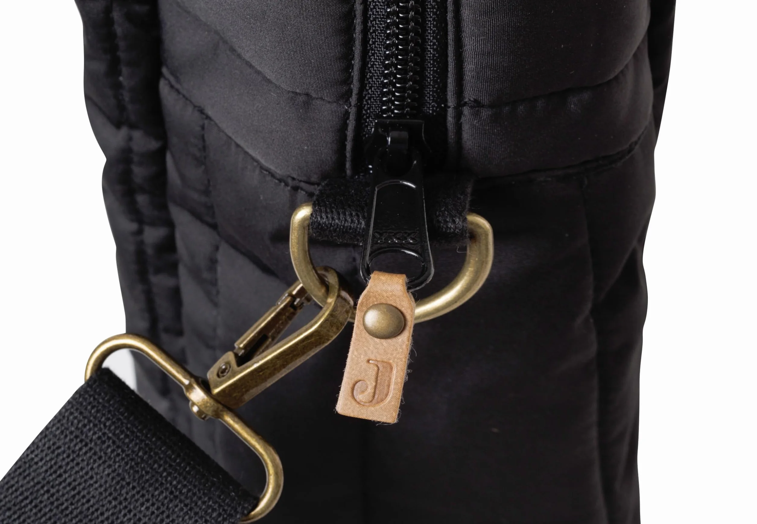 Jollein Torba do przewijania Puffed Moos – Black – wodoodporna – torba do wózka dziecięcego – wielofunkcyjna – czarna, czarny, Współczesny
