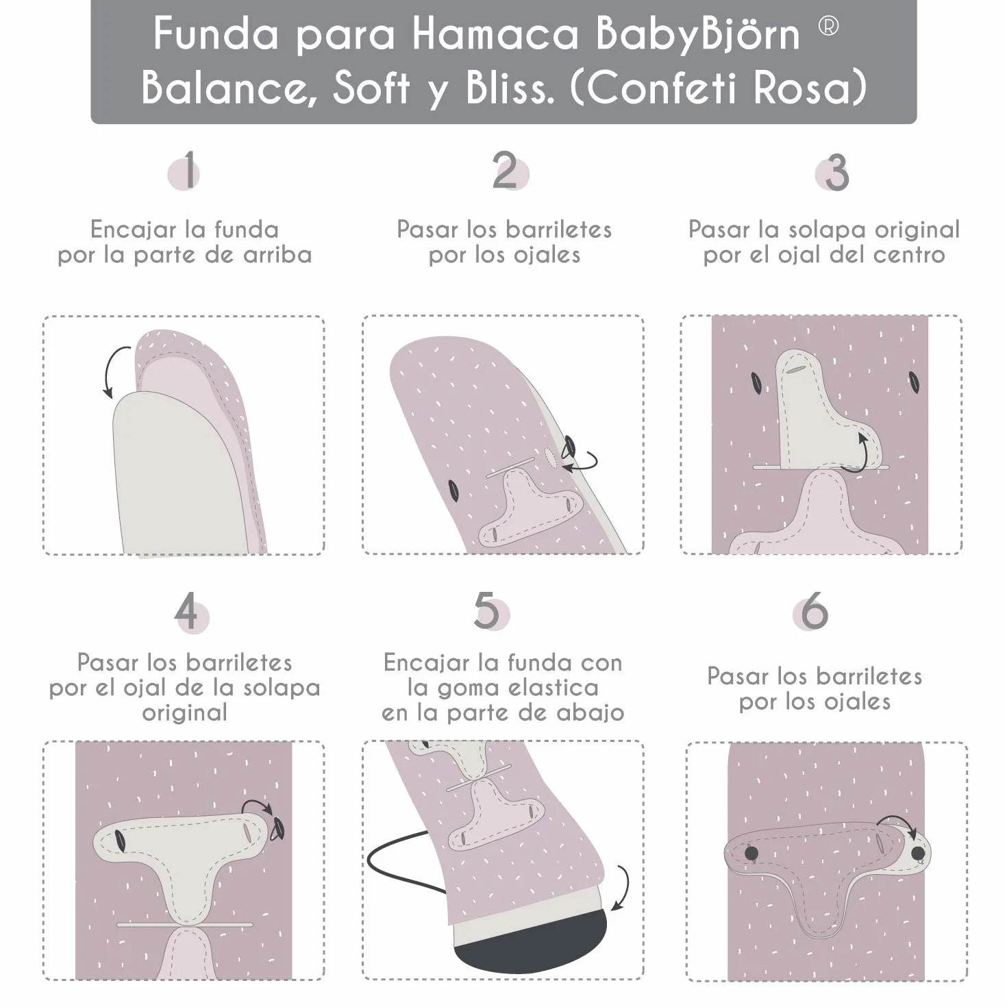 Pokrowiec na hamak BabyBjörn Balance Soft (SUSTITUYE oryginalna tapicerka), hipoalergiczny, hipermiękki, oddychający. (Beżowy Pika)…