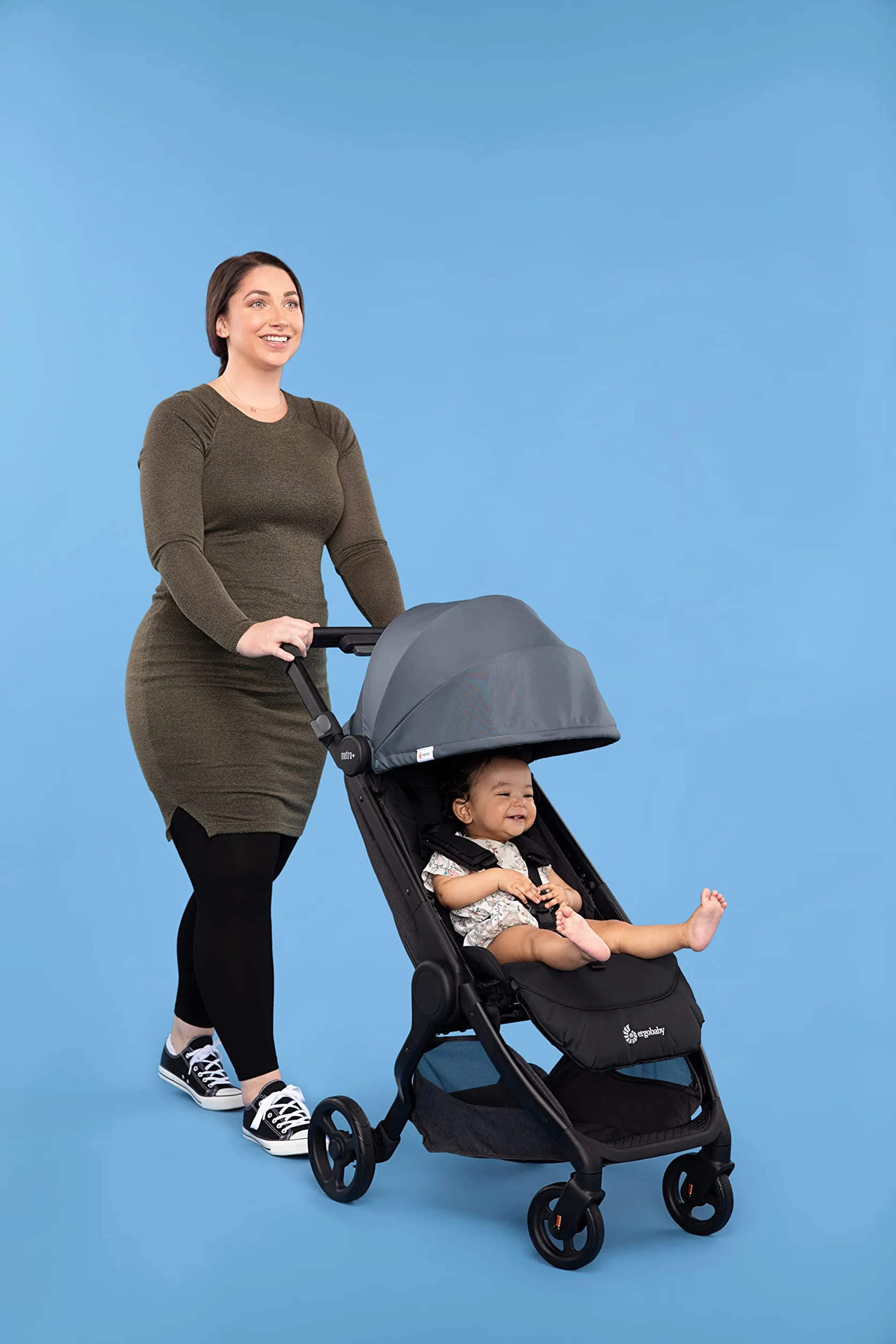 Ergobaby Metro+ Wózek dziecięcy Kompaktowy Szary