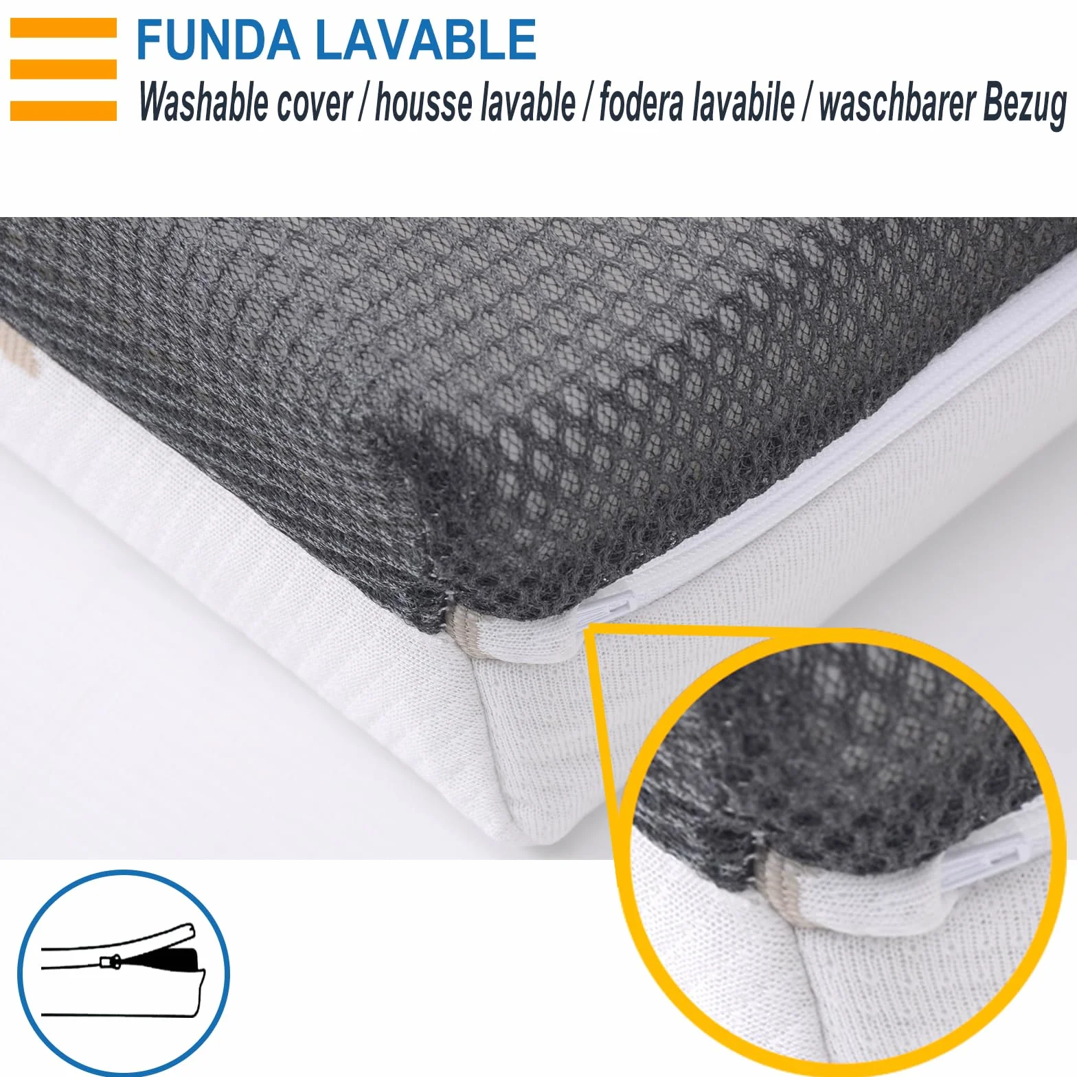 Materac Co-Sleeping PEKITAS 50x83 cm 10 cm oddychający hybrydowy dwustronny