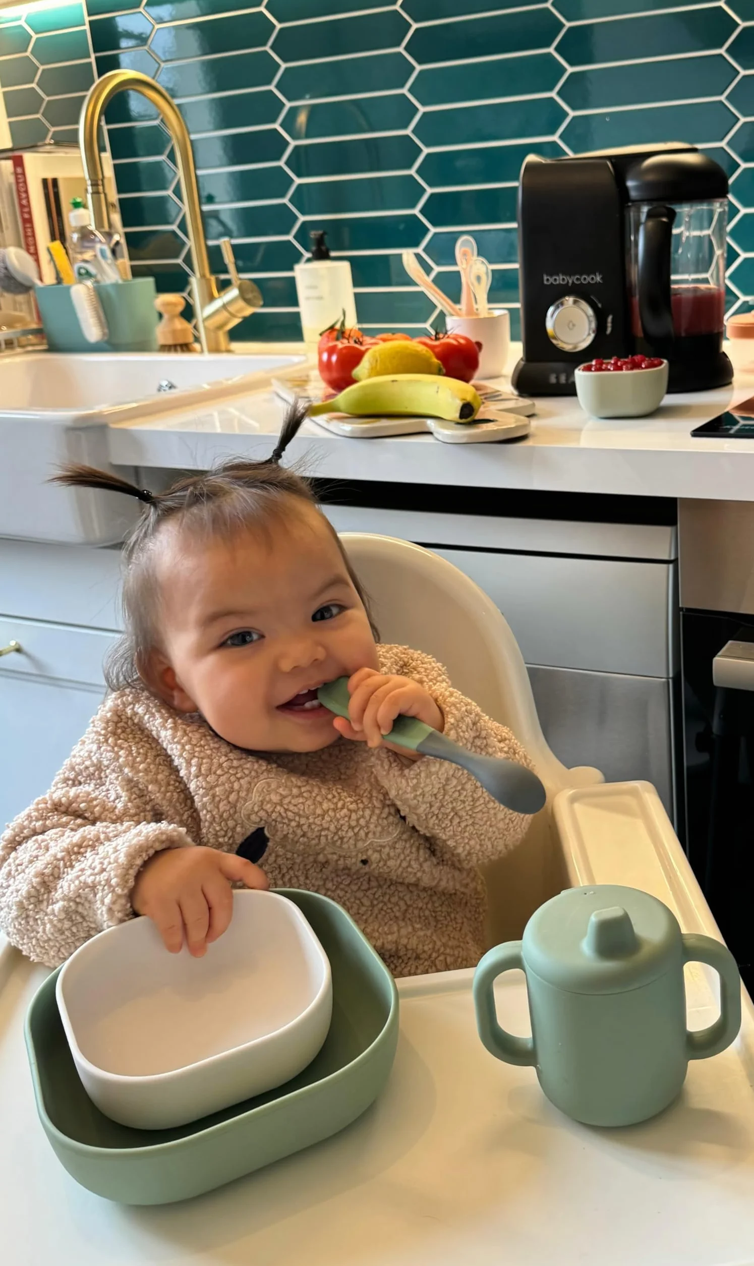 Béaba - Babycook Solo - ekspres do żywności dla niemowląt - 4 w 1: Procesor żywności dla niemowląt, blender i kuchenka - miękki parowiec gotowanie - szybkie - urozmaicenie żywności dla Twojego dziecka