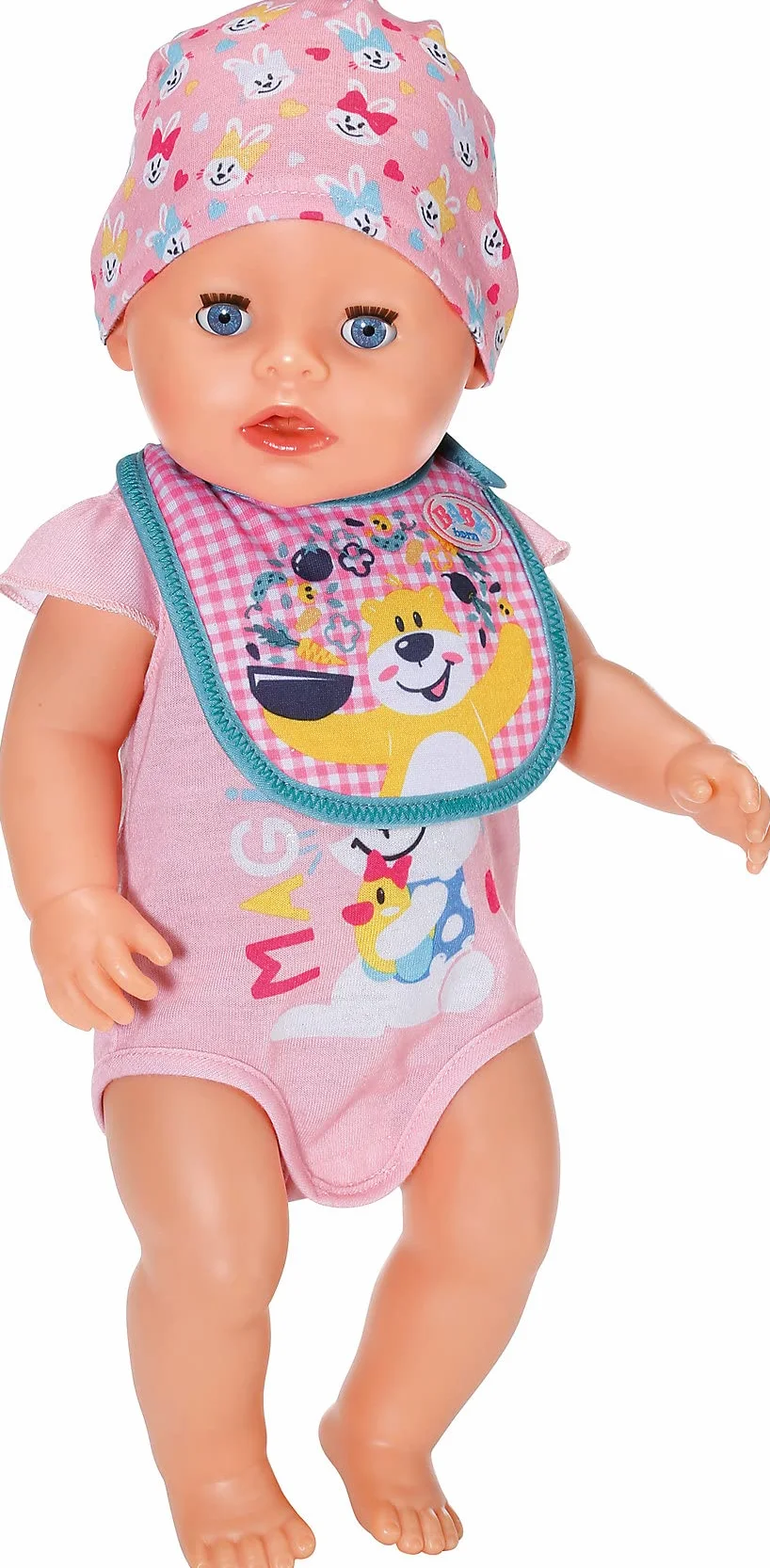 BABY born 830840 Bib 43cm Set of 1-for Toddlers 3 Years & Up-Easy for Small Hands- Assorted Designs