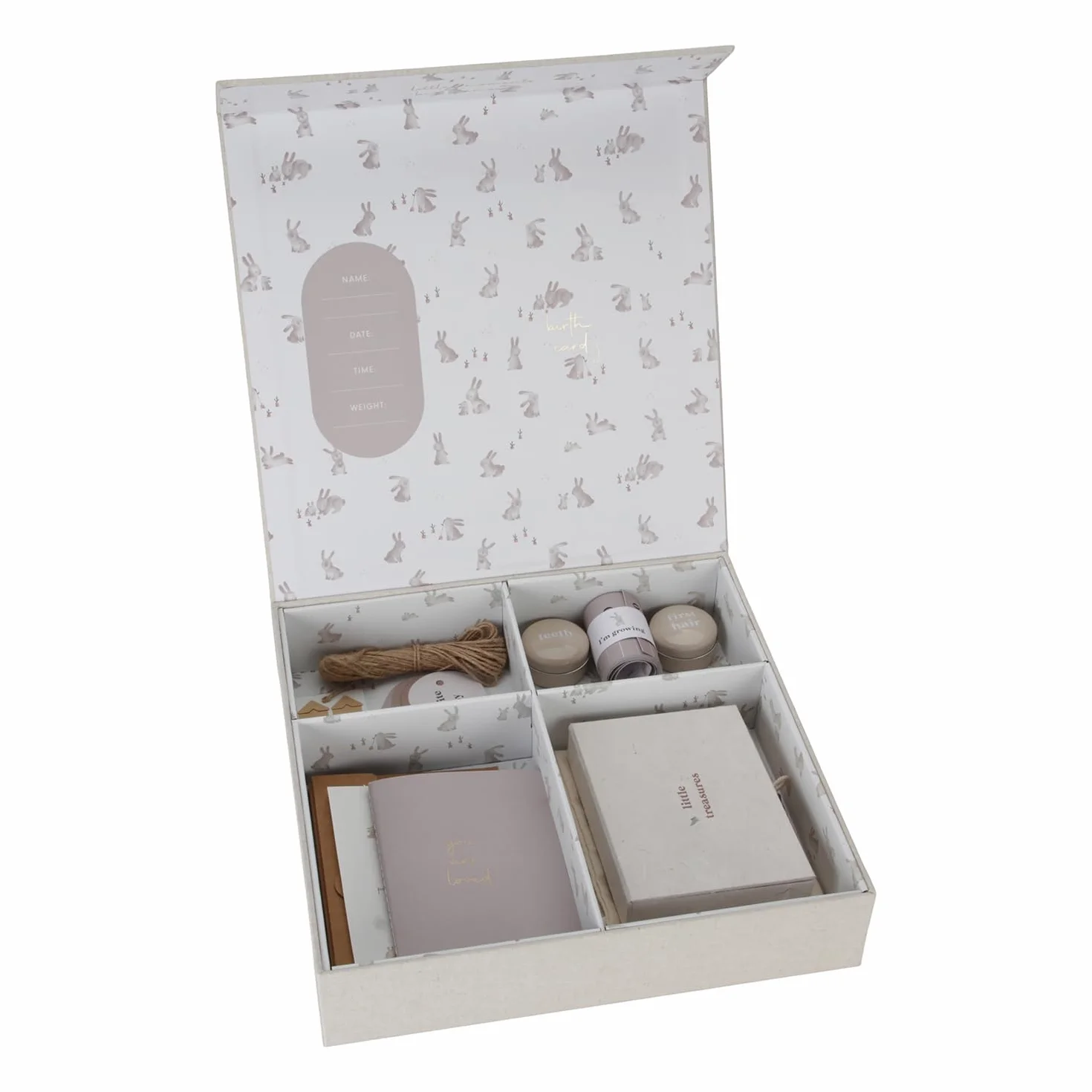 Little Dutch 4745 Pudełko na pamiątki Baby Bunny Beige - Newborn Naturals