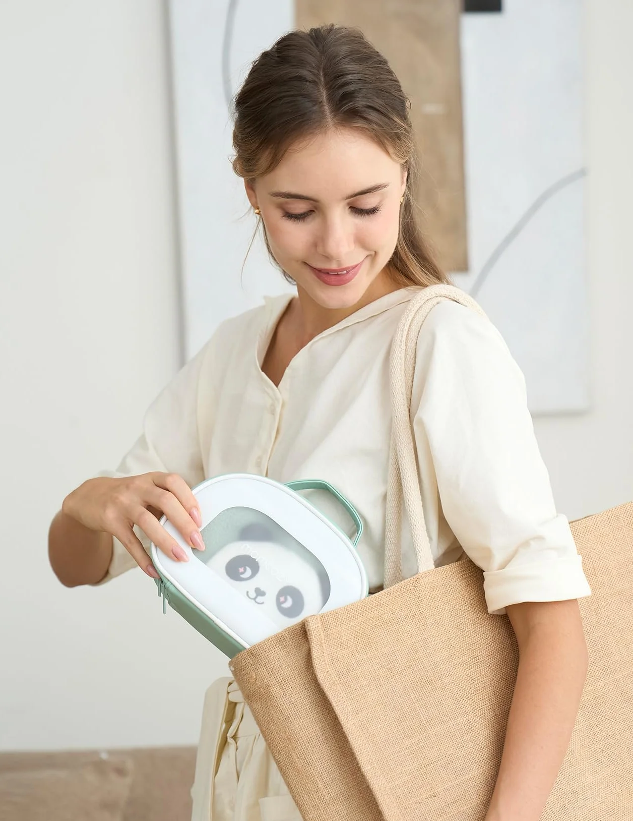 Momcozy Elite Zestaw Pielęgnacyjny dla Niemowląt, Premium Zestaw na Prysznic dla Niemowląt & Zestaw Wyposażenia Pierwotnego, do Pielęgnacji & Zdrowia & Czyszczenia, Elektryczna Pilniczka do Paznokci
