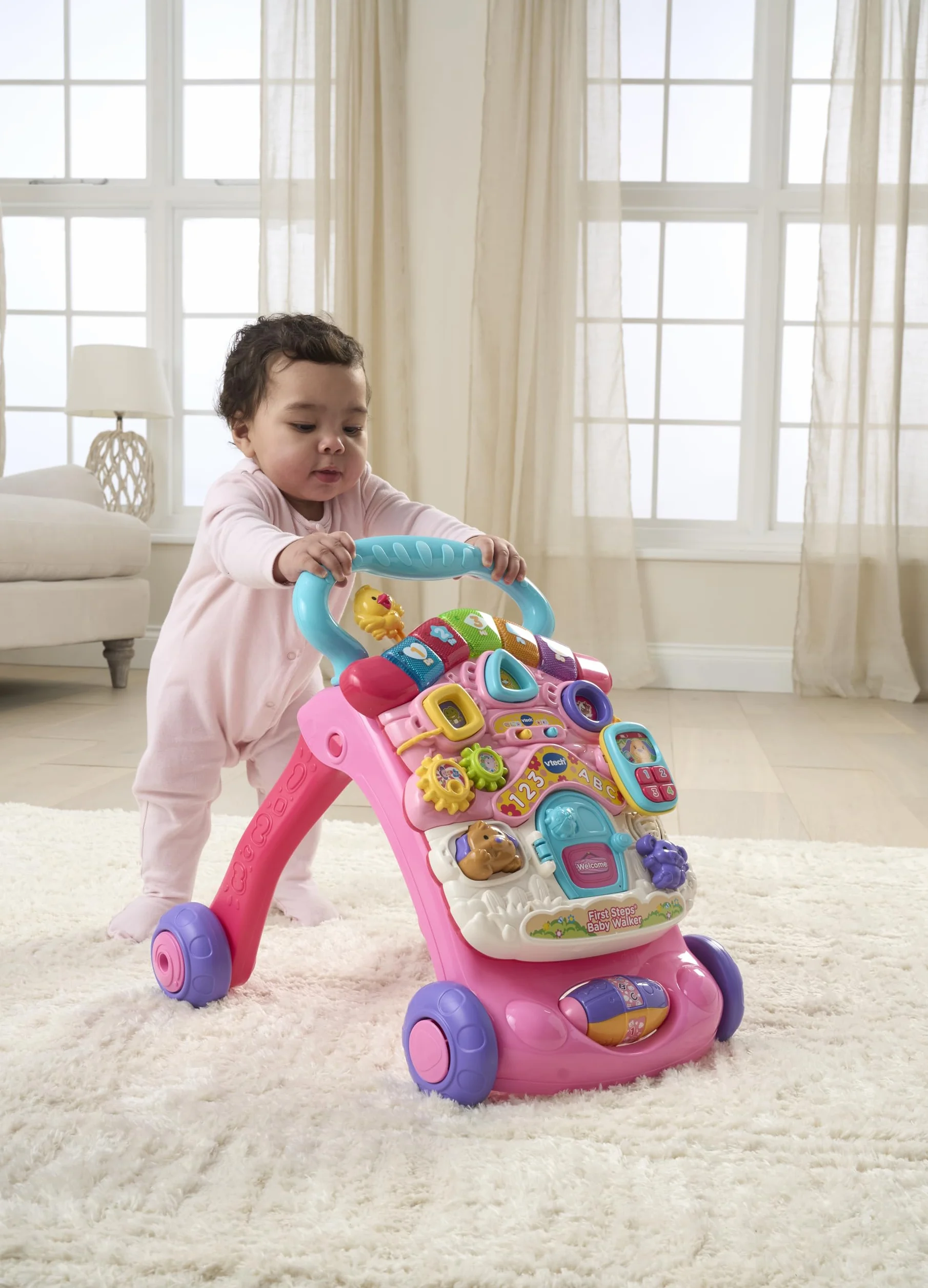 VTech 505653 chodzik dla niemowląt różowy