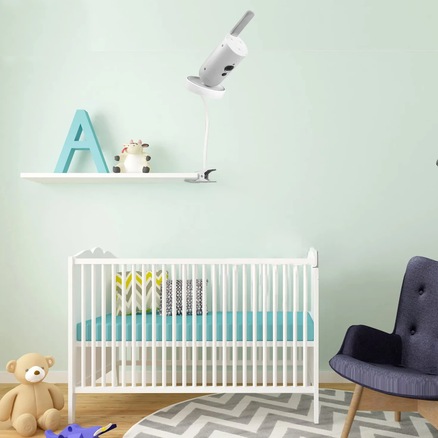 Uchwyt na monitor dla elektronicznej niani Philips Avent SCD923/26, elastyczny wielofunkcyjny stojak do wideoniań Philips Avent, uchwyt na kamerę do wideoniań