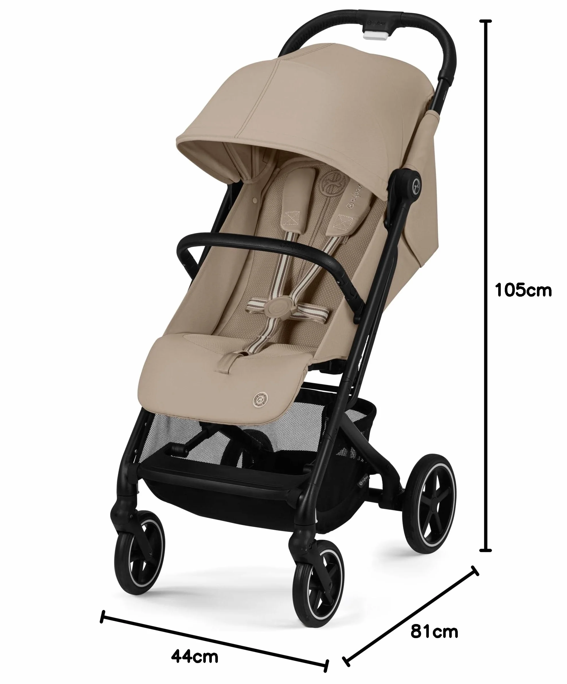 Cybex Gold Wózek dziecięcy Beezy One-Pull Harness Kompaktowy Almond Beige