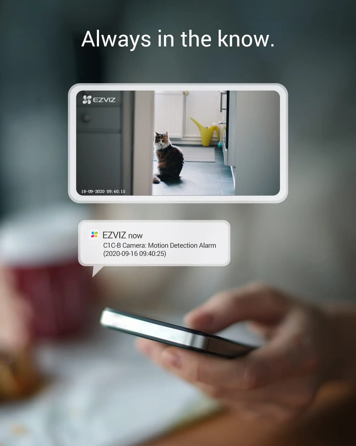 EZVIZ 1080P kamera wewnętrzna C1C, 2 sztuki