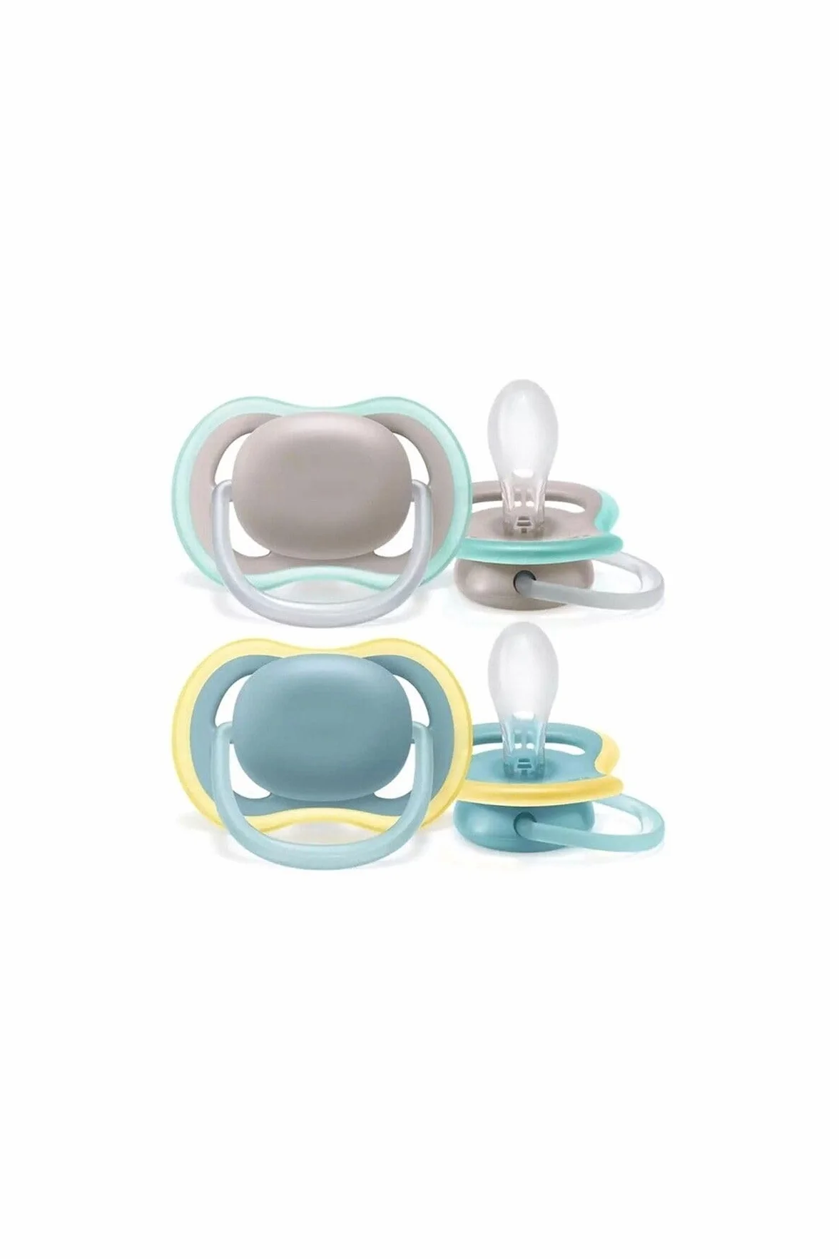 Smoczek Ultra Air Philips Avent, dla dzieci powyżej 18 miesiąca życia, sztywny smoczek, ortodontyczny i bez bisfenolu A, 2 szt., w zestawie sterylizator/torba do przenoszenia, SCF349/01