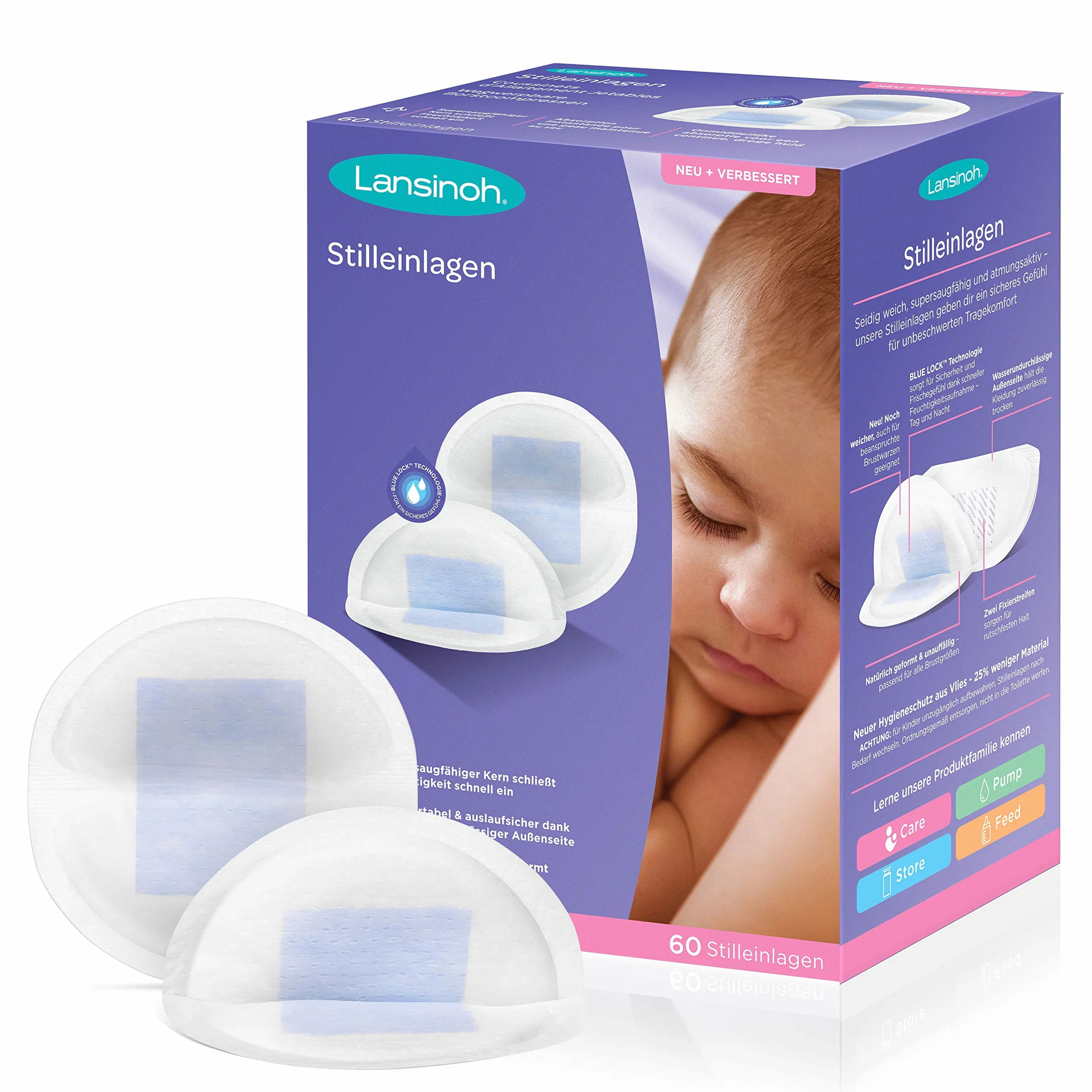 Lansinoh 44283 Wkłady Laktacyjne, 60 sztuk