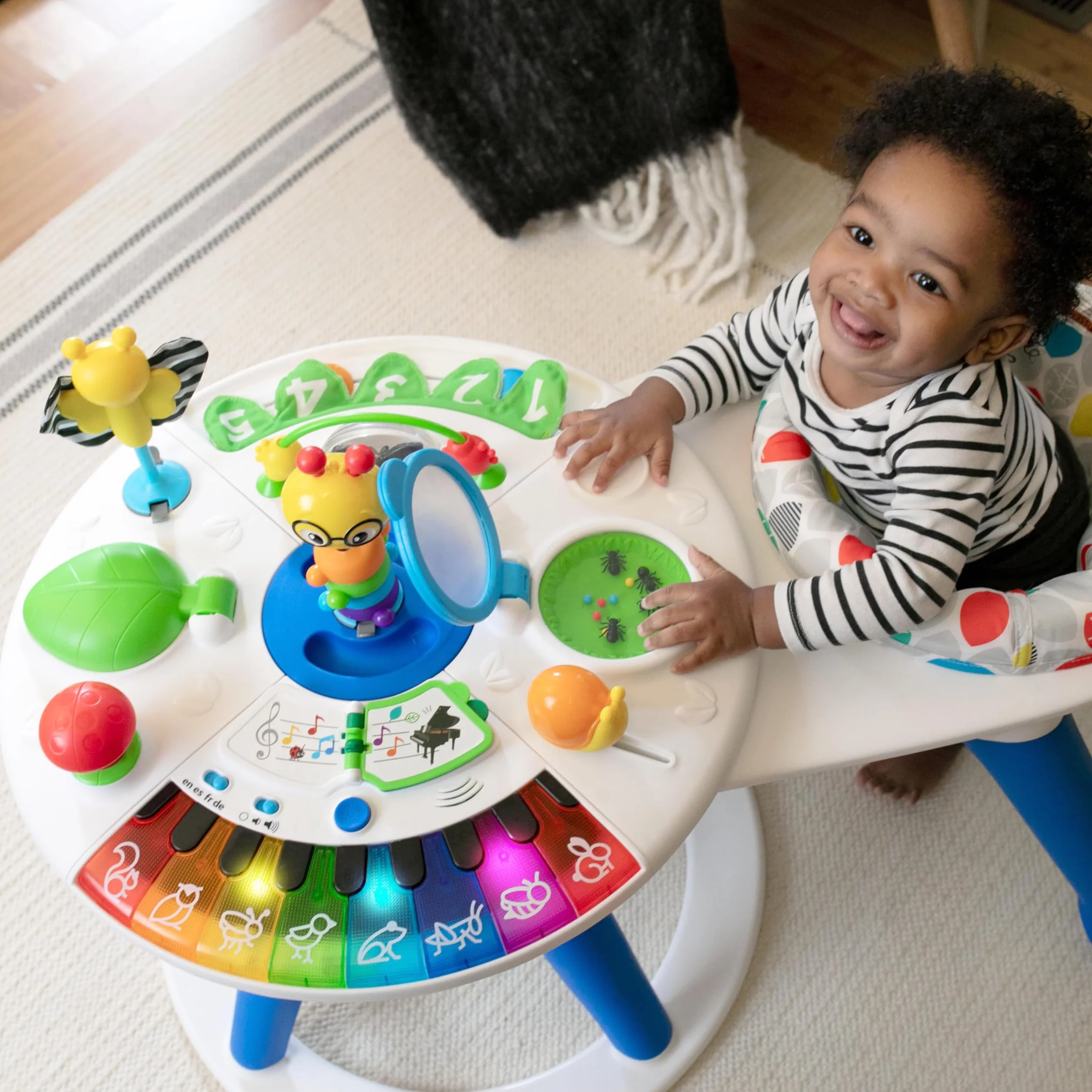 Baby Einstein 11311 Interaktywny Chodzik dla Dzieci ze Stołem, Wielokolorowy, Do 12 kg