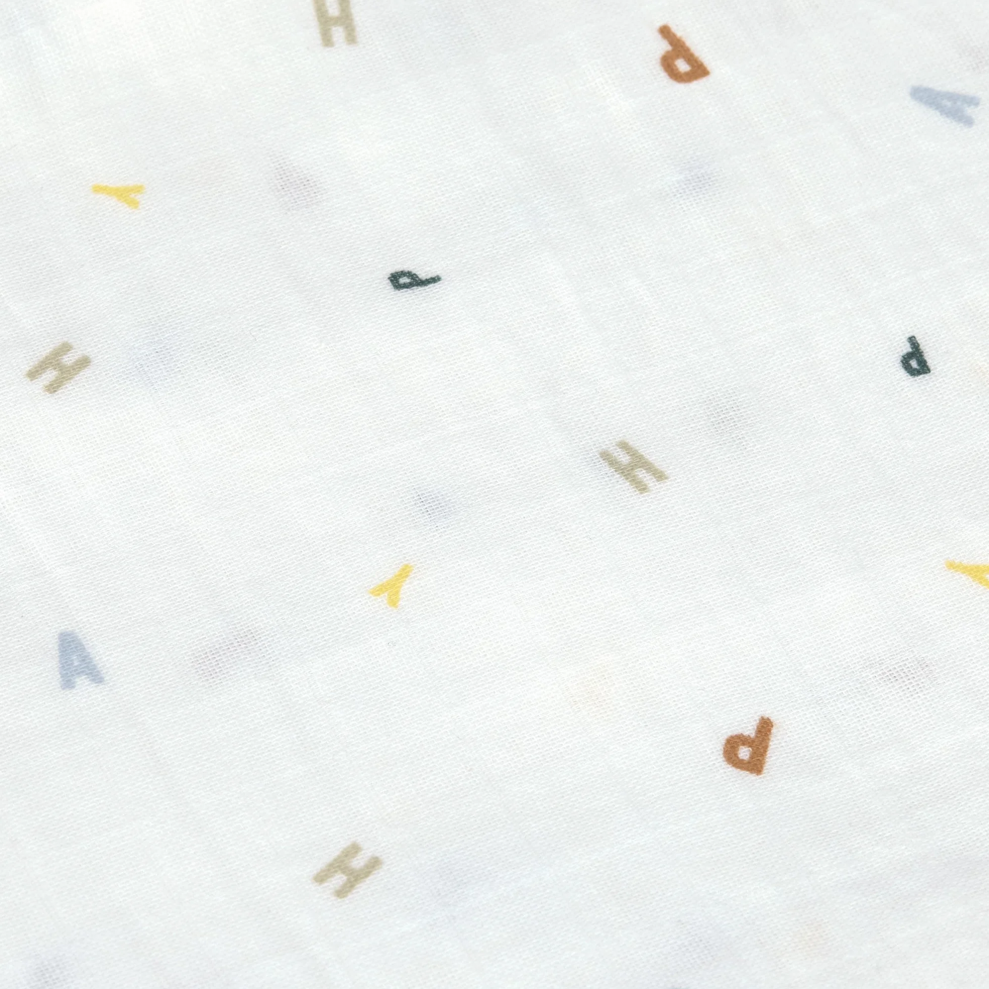 LÄSSIG Kocyk dla niemowląt, koc do plucia, chusta muślinowa, zestaw 3 sztuk, bawełna, 85 x 85 cm, koc Swaddle & Burp Blanket L Happy Fruits Blue
