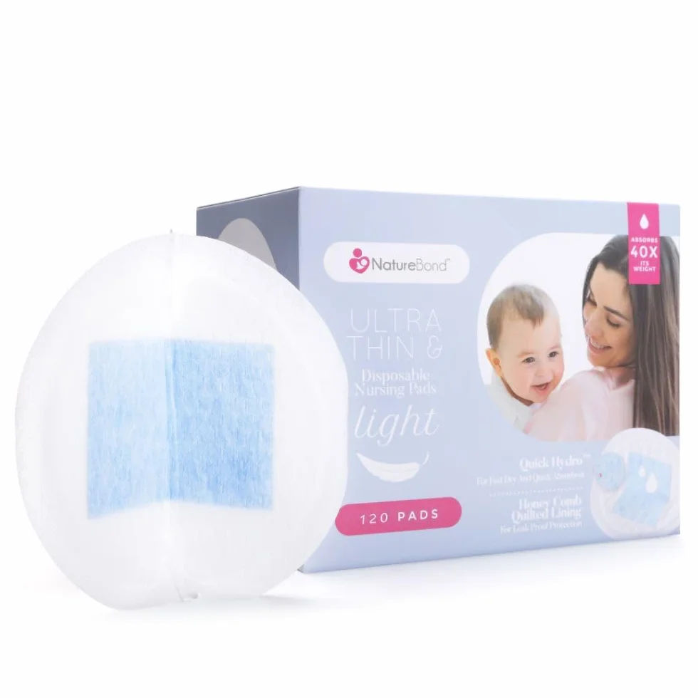 NatureBond Jednorazowe wkładki laktacyjne Ultra cienkie (120 Sztuk)