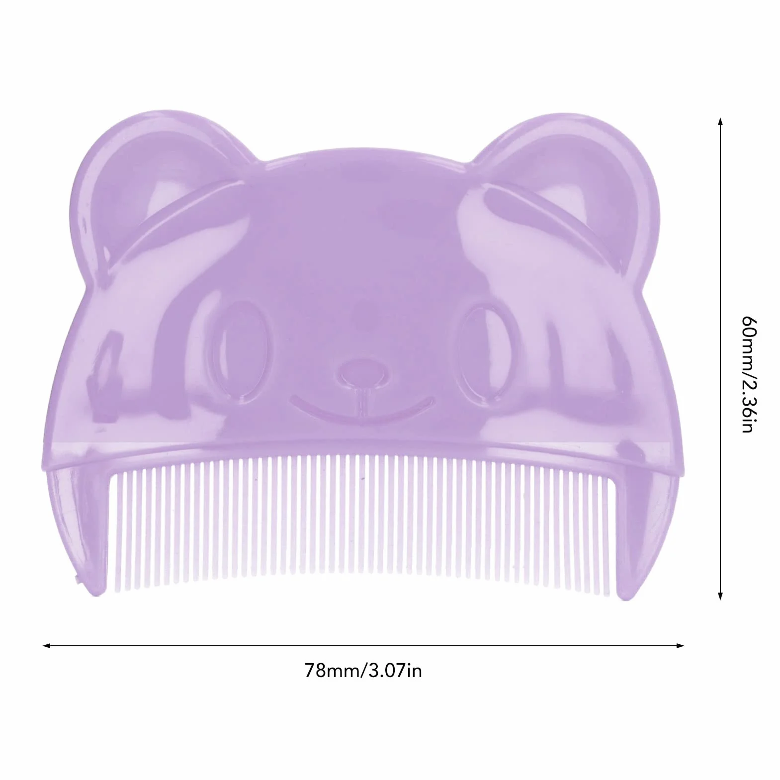 Szczotka do Kąpieli dla Dzieci, Szczotka do Kołyski Oraz Grzebień, Miękka Baby Bath Silicone Brush Set z Cradle Cap Bristle Brush i Pudełko do Przechowywania Idealny dla Noworodków i(Fioletowy)