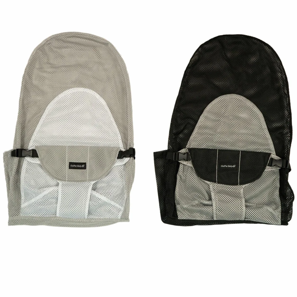 GalPat Baby - Pokrowiec na hamak kompatybilny z BabyBjorn i GalPat Baby oddychający - Oddychający fotel hamaka dla niemowląt - Czarny (poszewka)