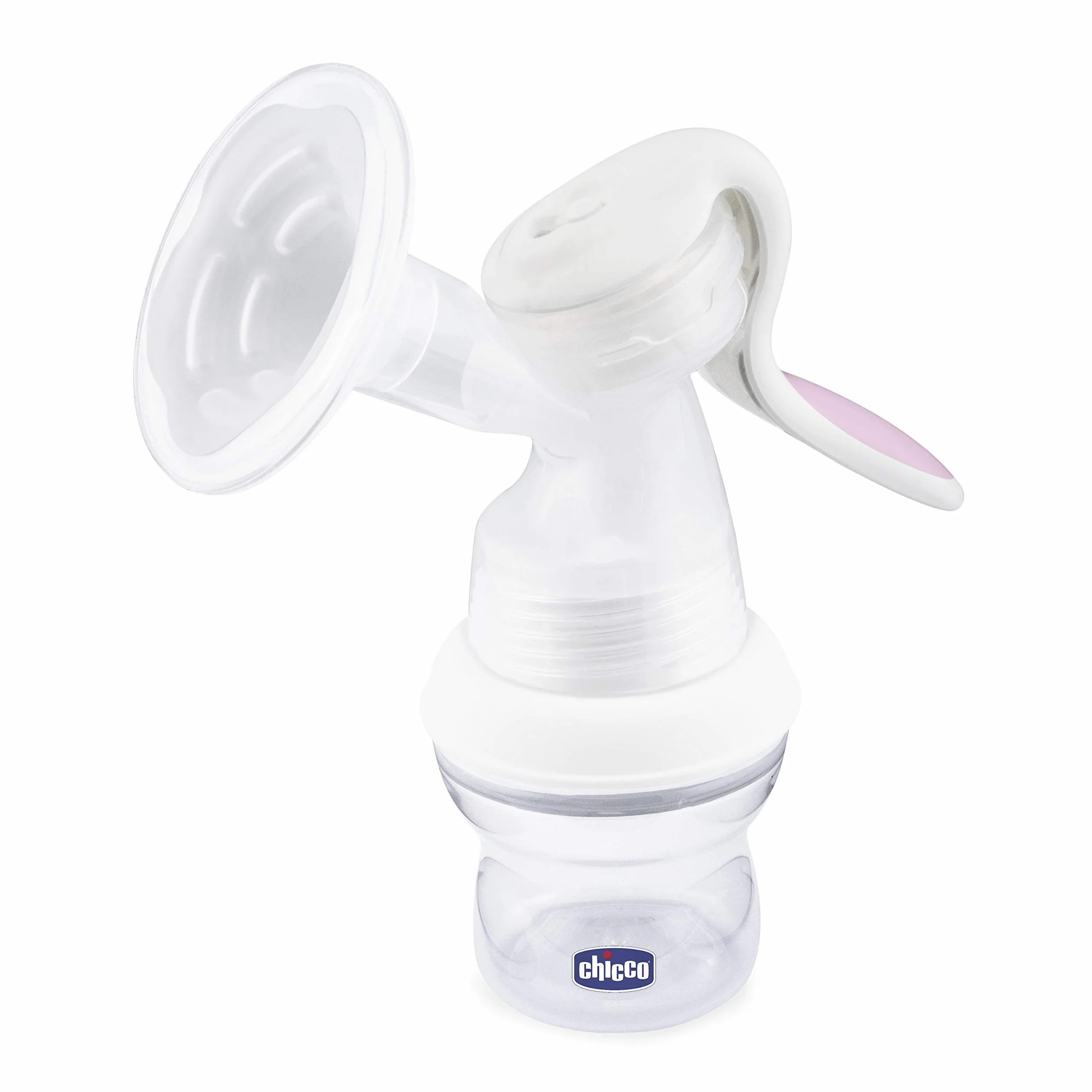 Chicco Laktator Manualny Natural Feeling 150 ml Ergonomiczny Kształt Zakrzywiony Smoczek