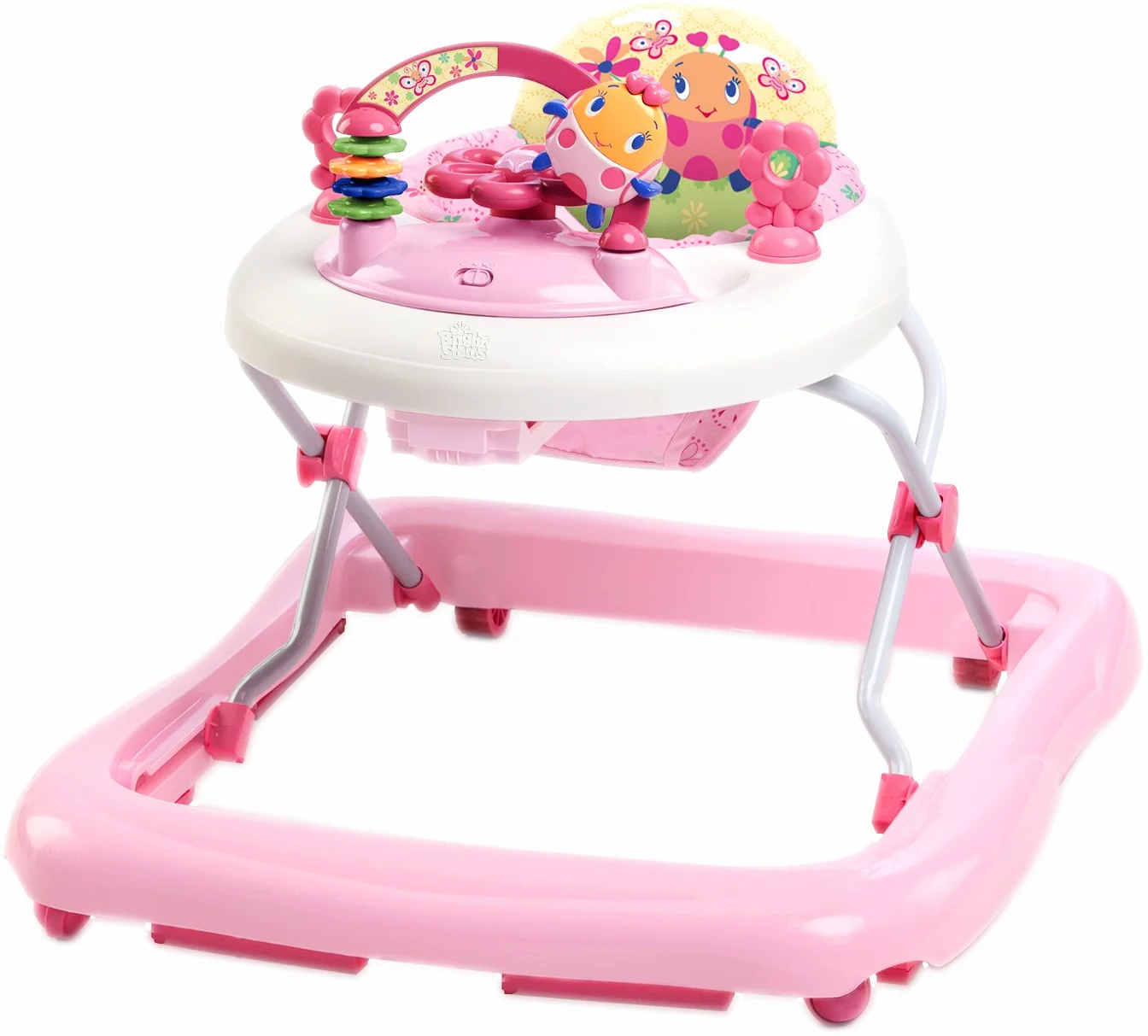 Bright Starts 60287-1-W11 Przyrząd do Nauki Chodzenia z Regulacją Wysokości, Wielokolorowe